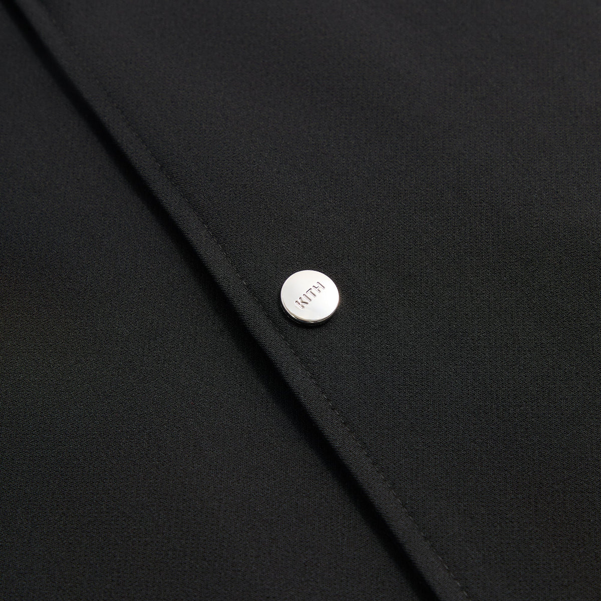 Kith Midweight Double Weave Coaches Jacket - Black – Kith Japan