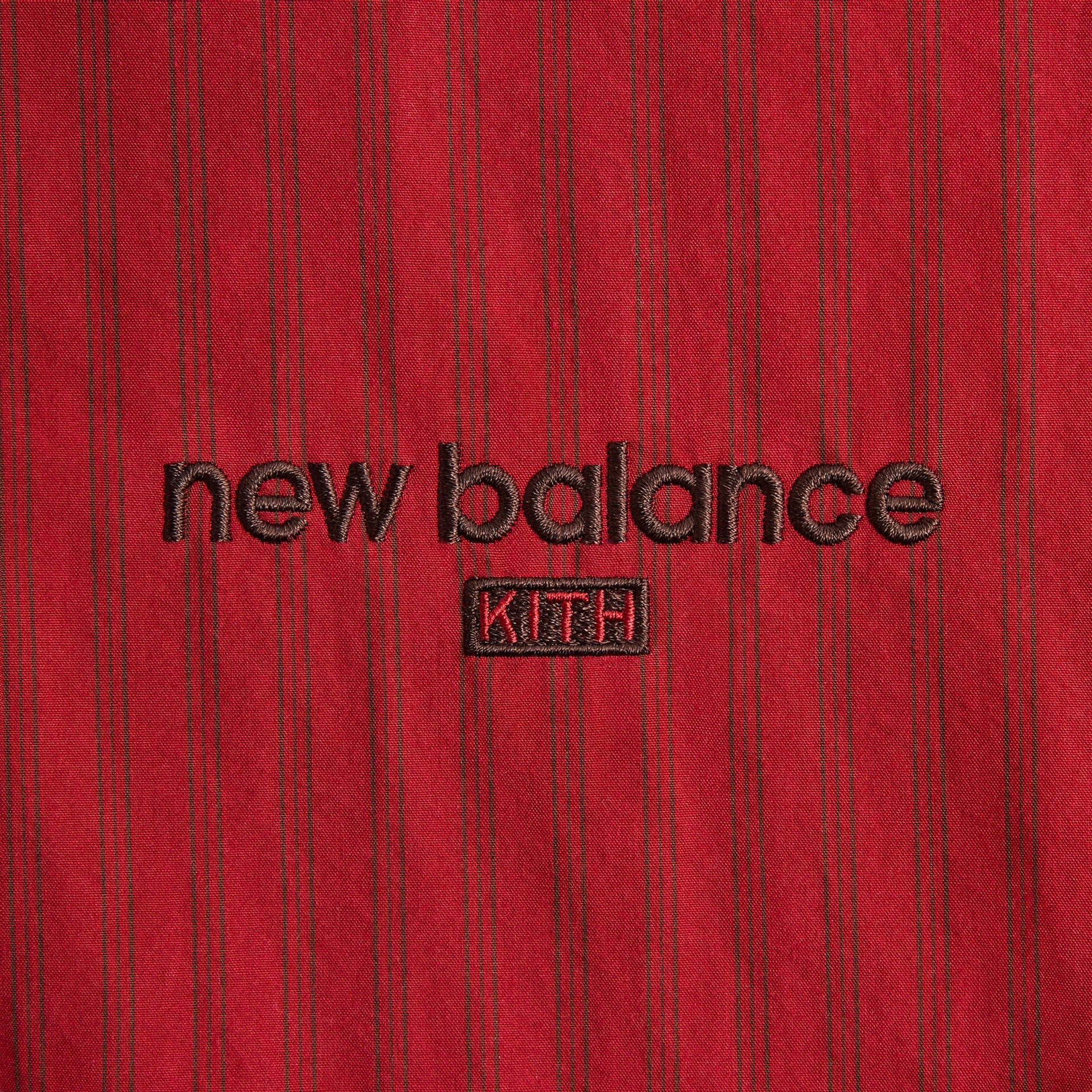 Kith & New Balance Poplin Mix Madison V Jacket - Biking Red