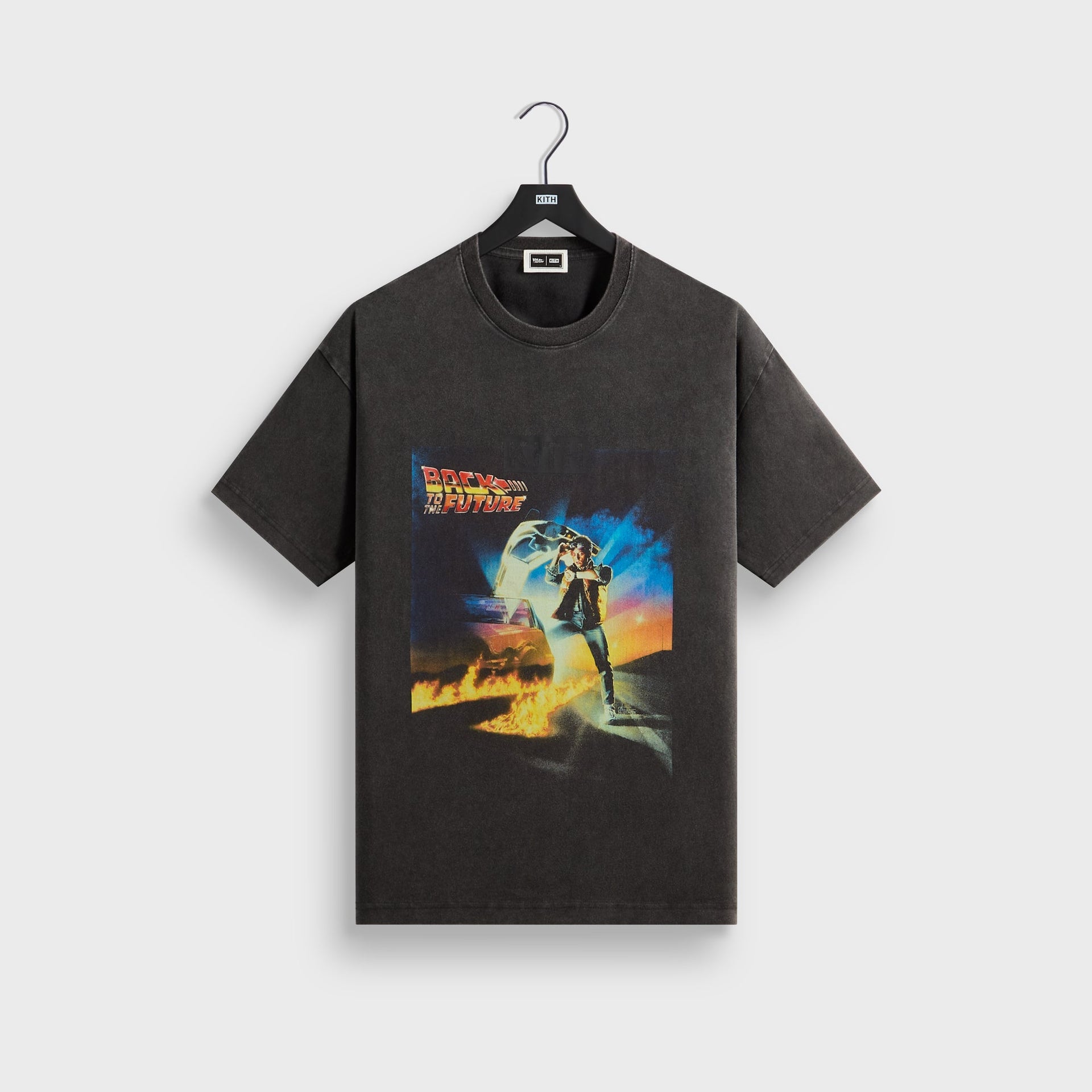 Kith for Back to the Future Chrome Title Vintage Tee - Black