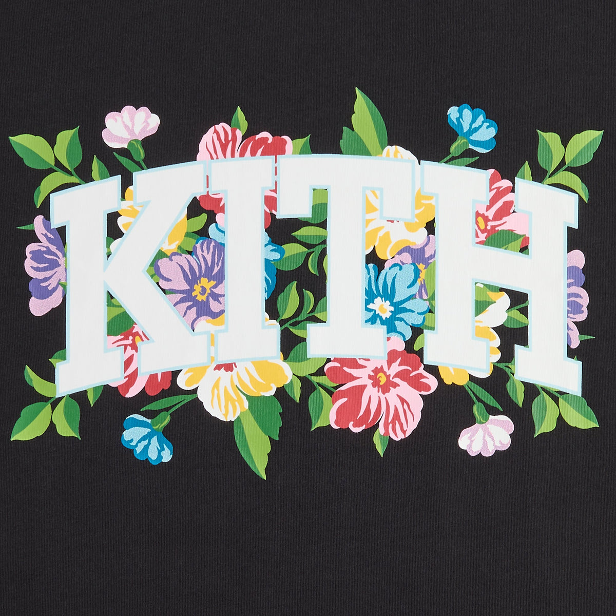 Kith Floral Arch Tee - Black – Kith Japan