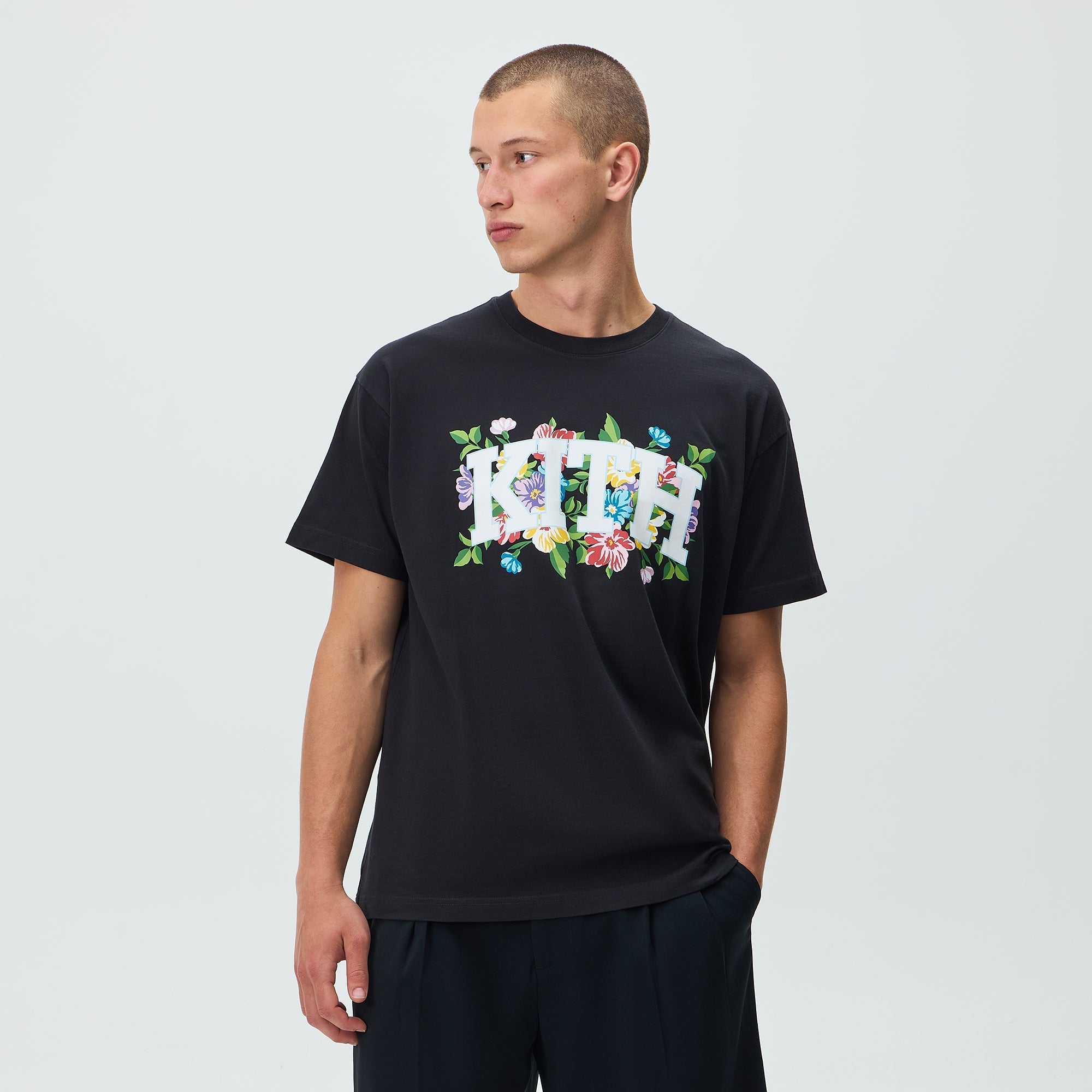 Kith Floral Arch Tee - Black - PH – Kith Japan