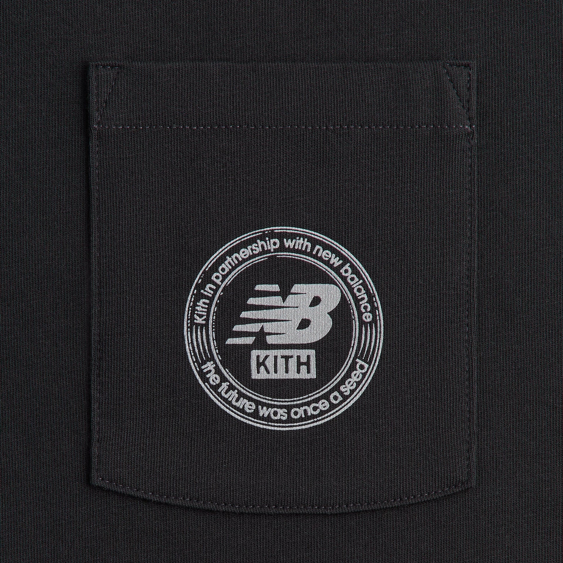 Kith & New Balance Crest Pocket Tee - Black