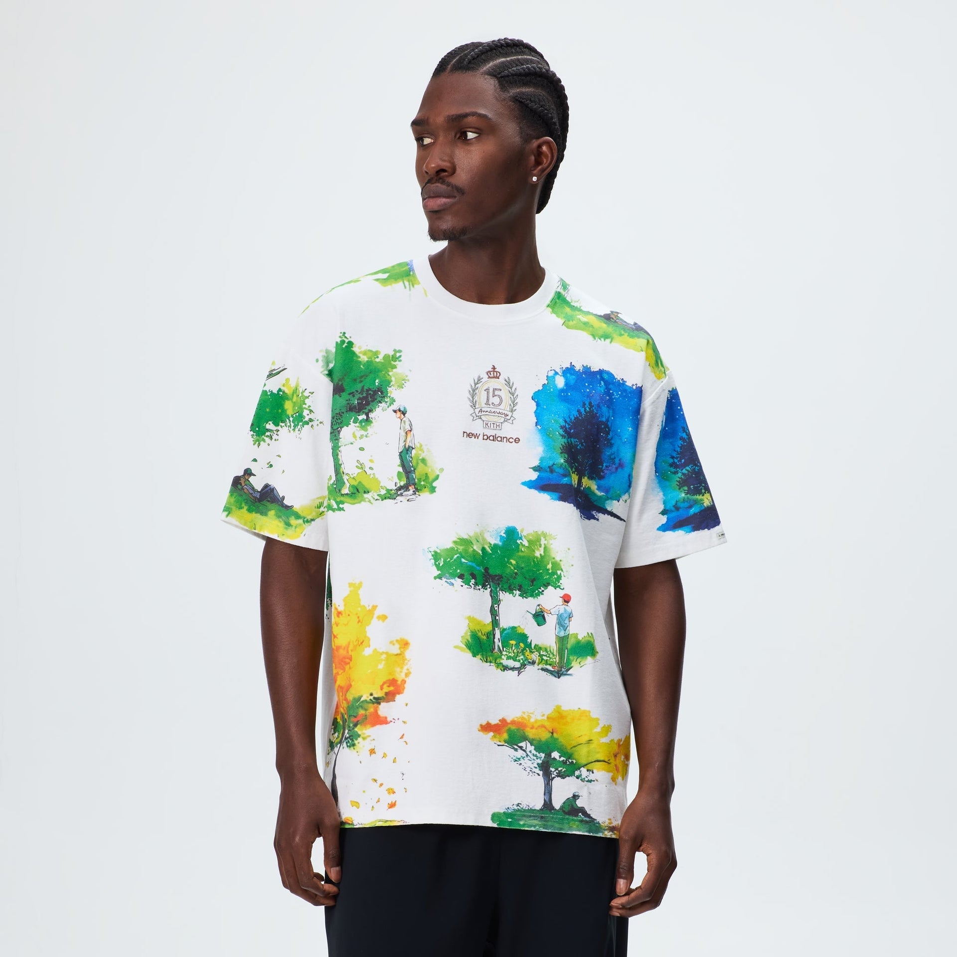 Kith & New Balance Watercolor Quinn Tee - White - PH