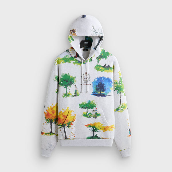 Kith & New Balance Watercolor Nelson Hoodie - Light Heather Grey