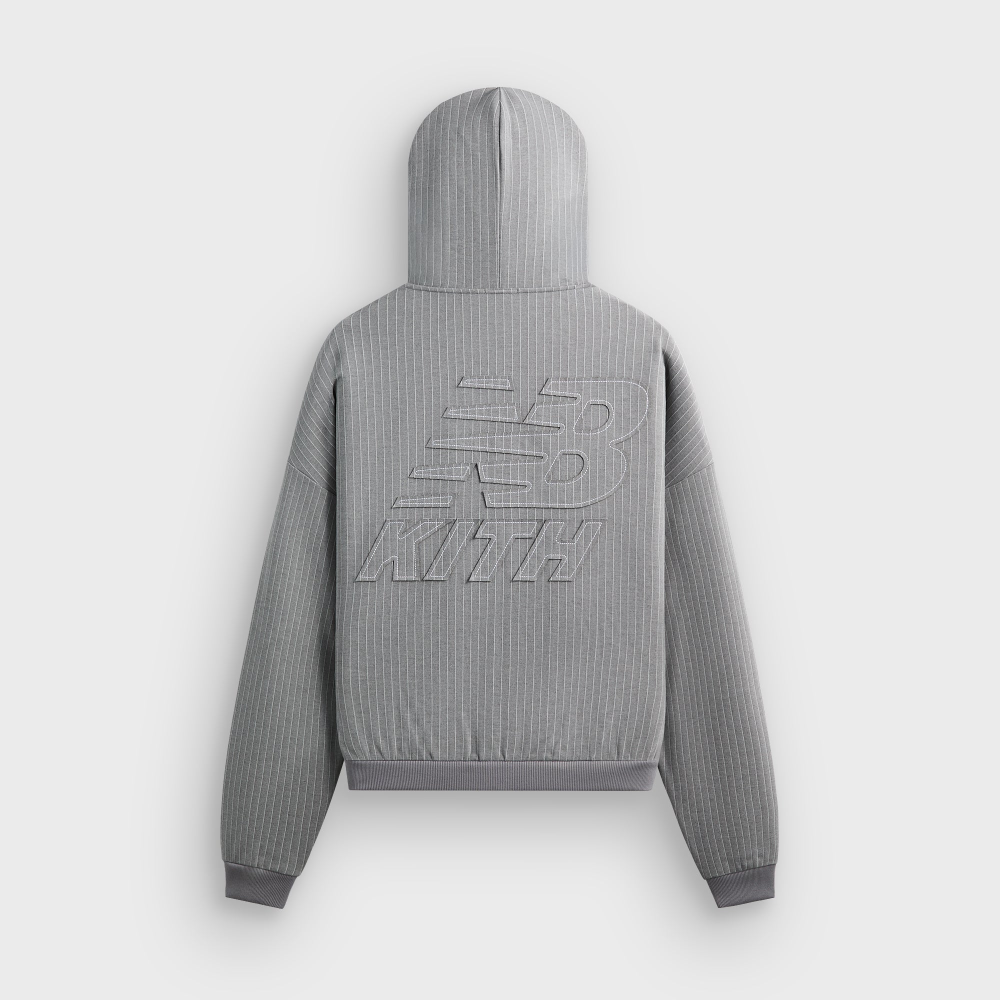 Kith & New Balance Pinstripe Braxton Zip Hoodie - Smoke - PH