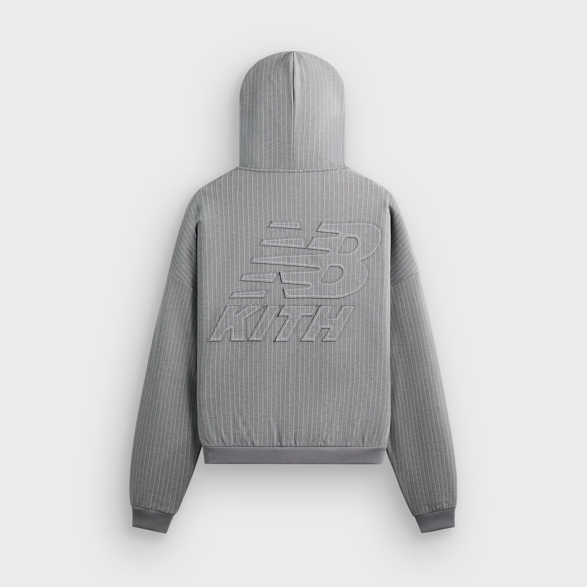 Kith & New Balance Pinstripe Braxton Zip Hoodie - Smoke - PH