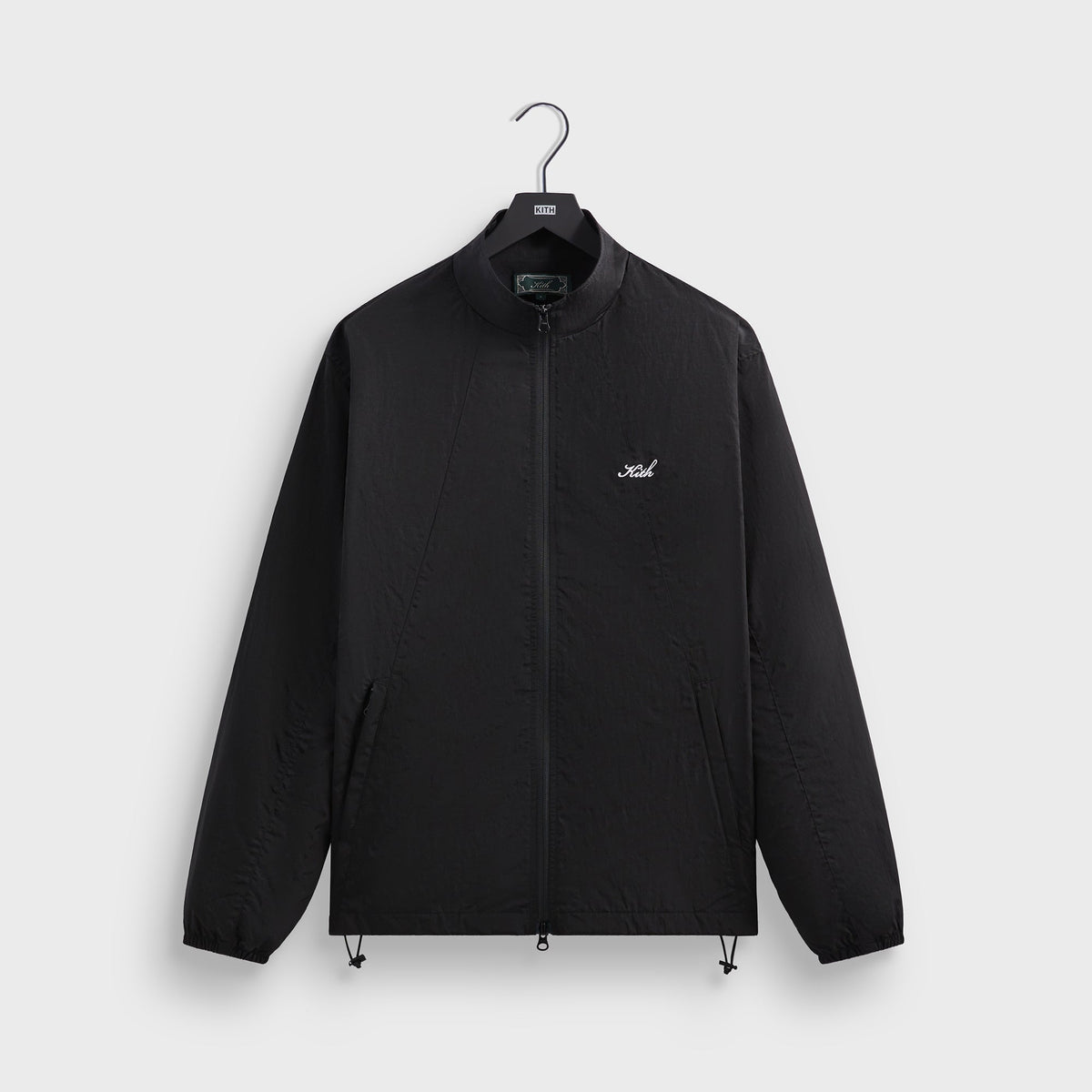 Kith Wrinkle Nylon Windsor Panelled Track Jacket - Black