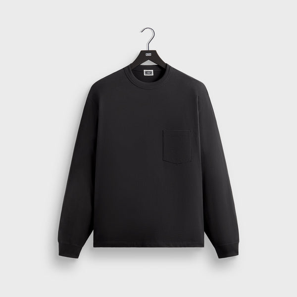 Kith Long Sleeve Leonard Pocket Tee - Black – Kith Japan