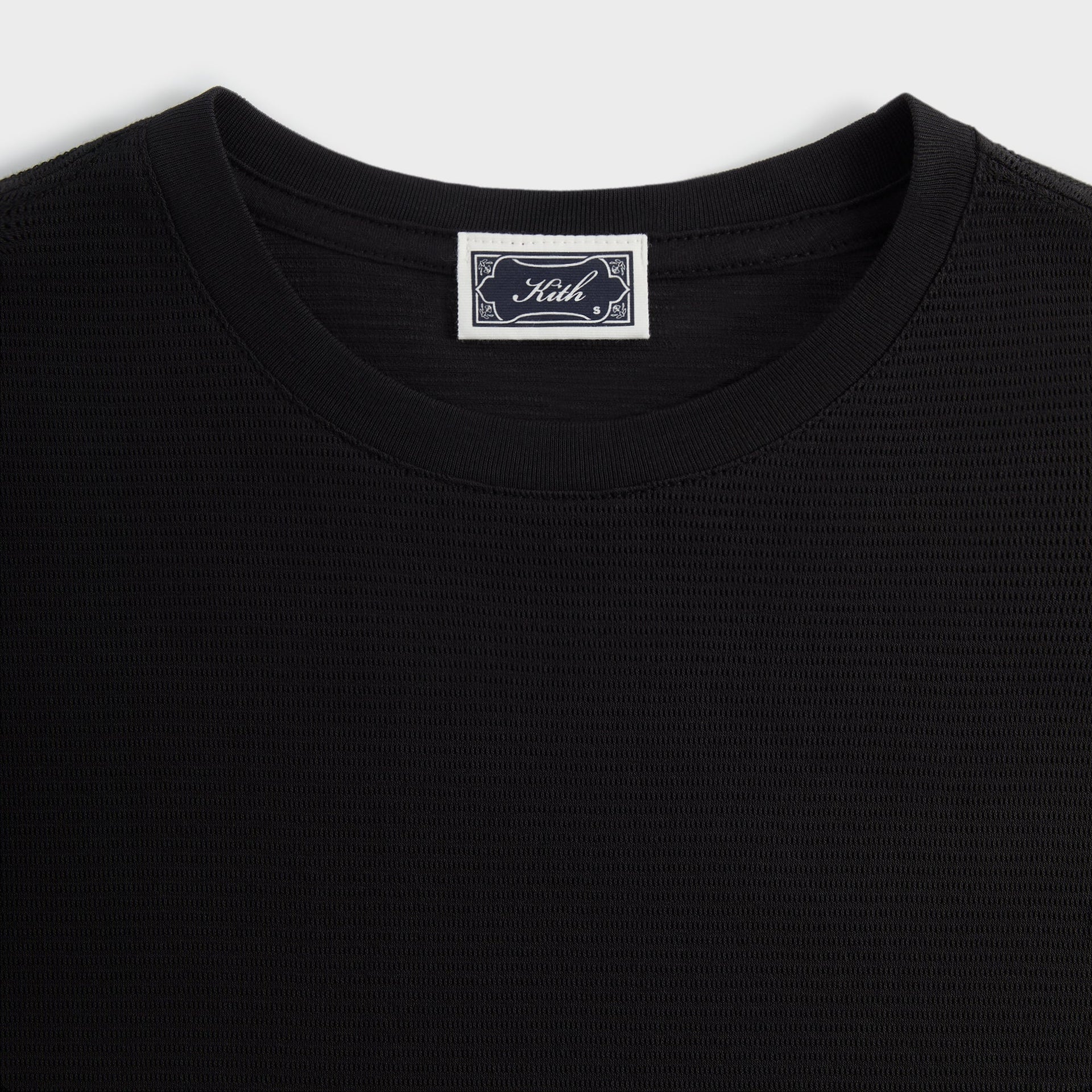 Kith Pointelle Mesh Heathrow Tee - Black