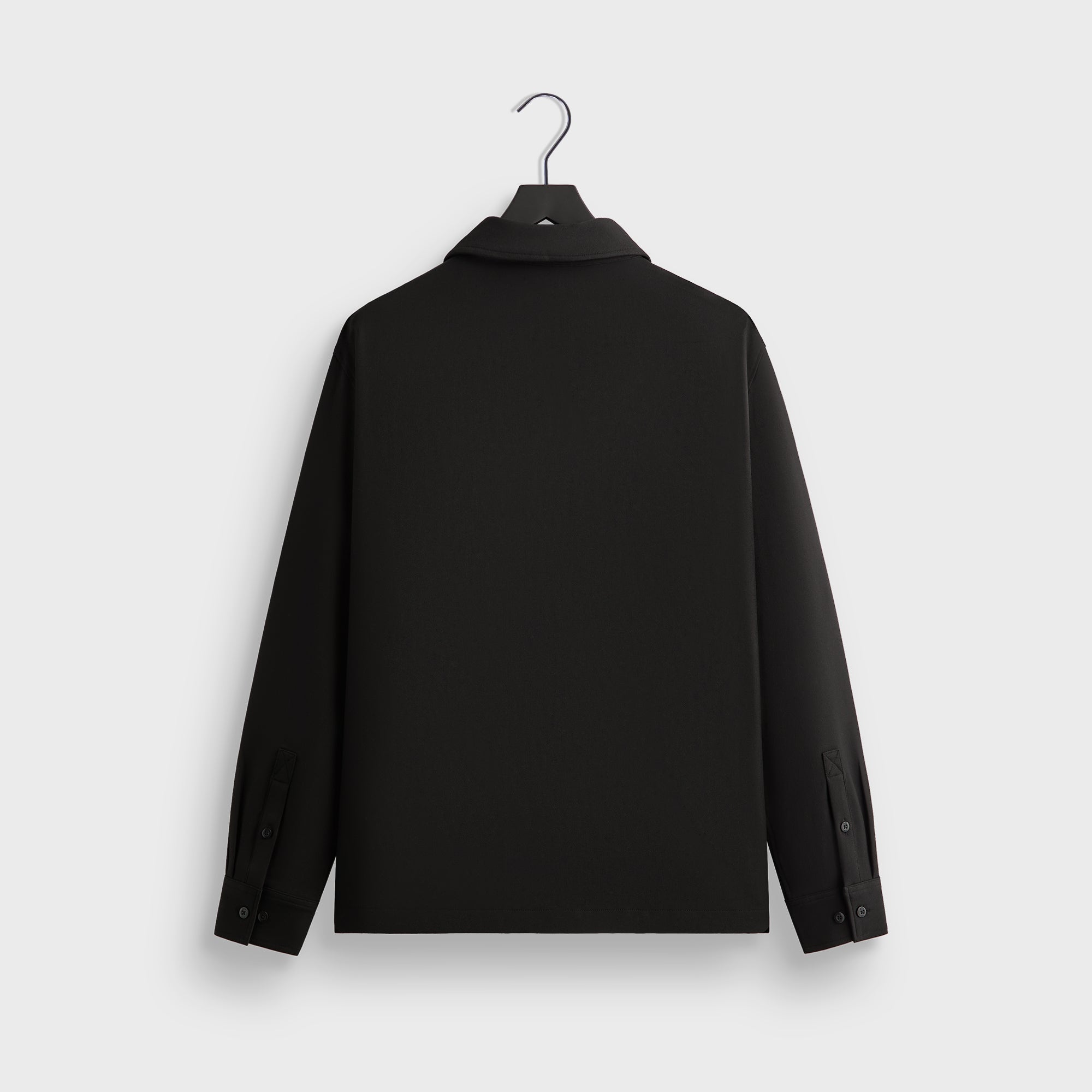Kith Double Weave Boxy Collared Overshirt - Black – Kith Japan