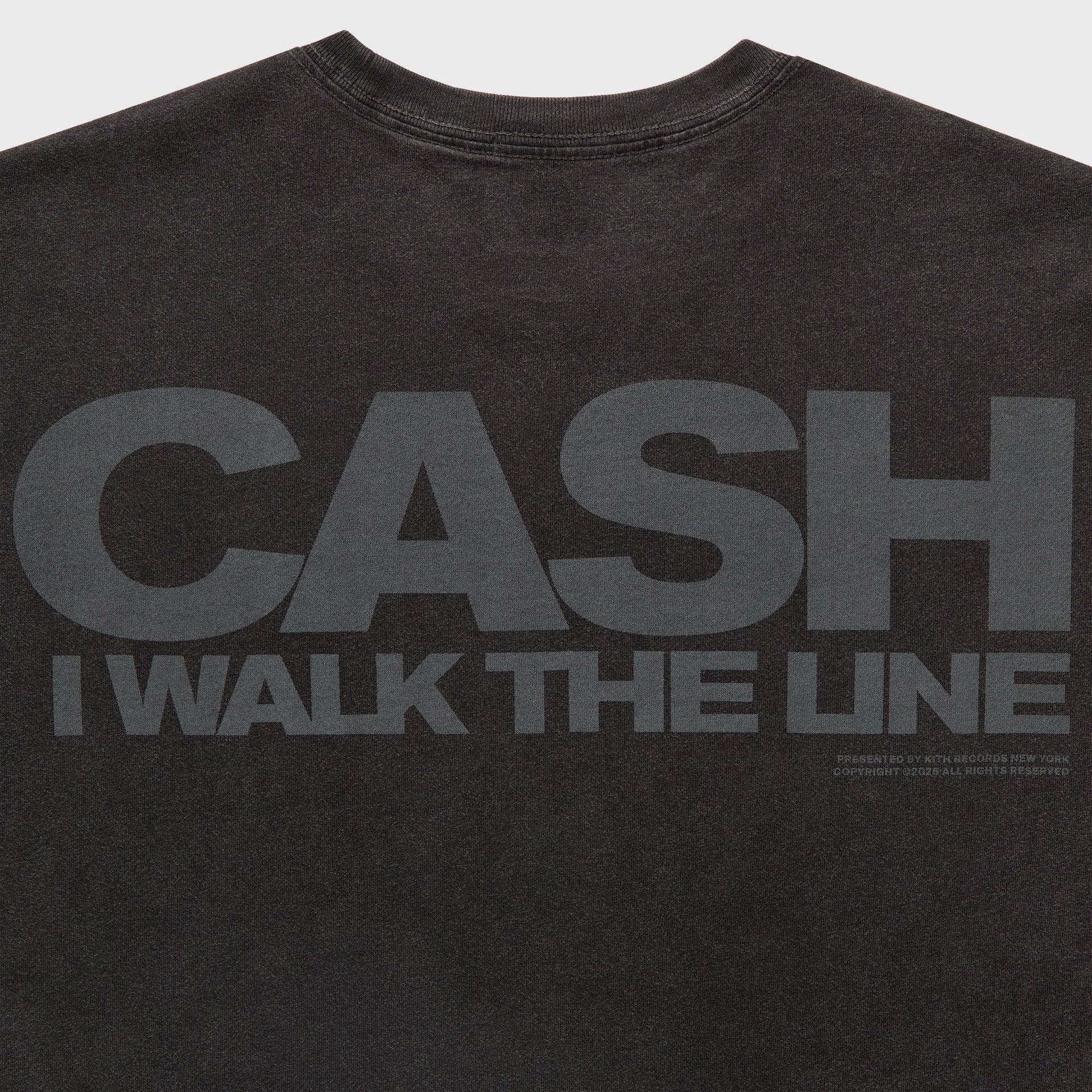 Kith Records for Johnny Cash I Walk The Line Vintage Tee - Black