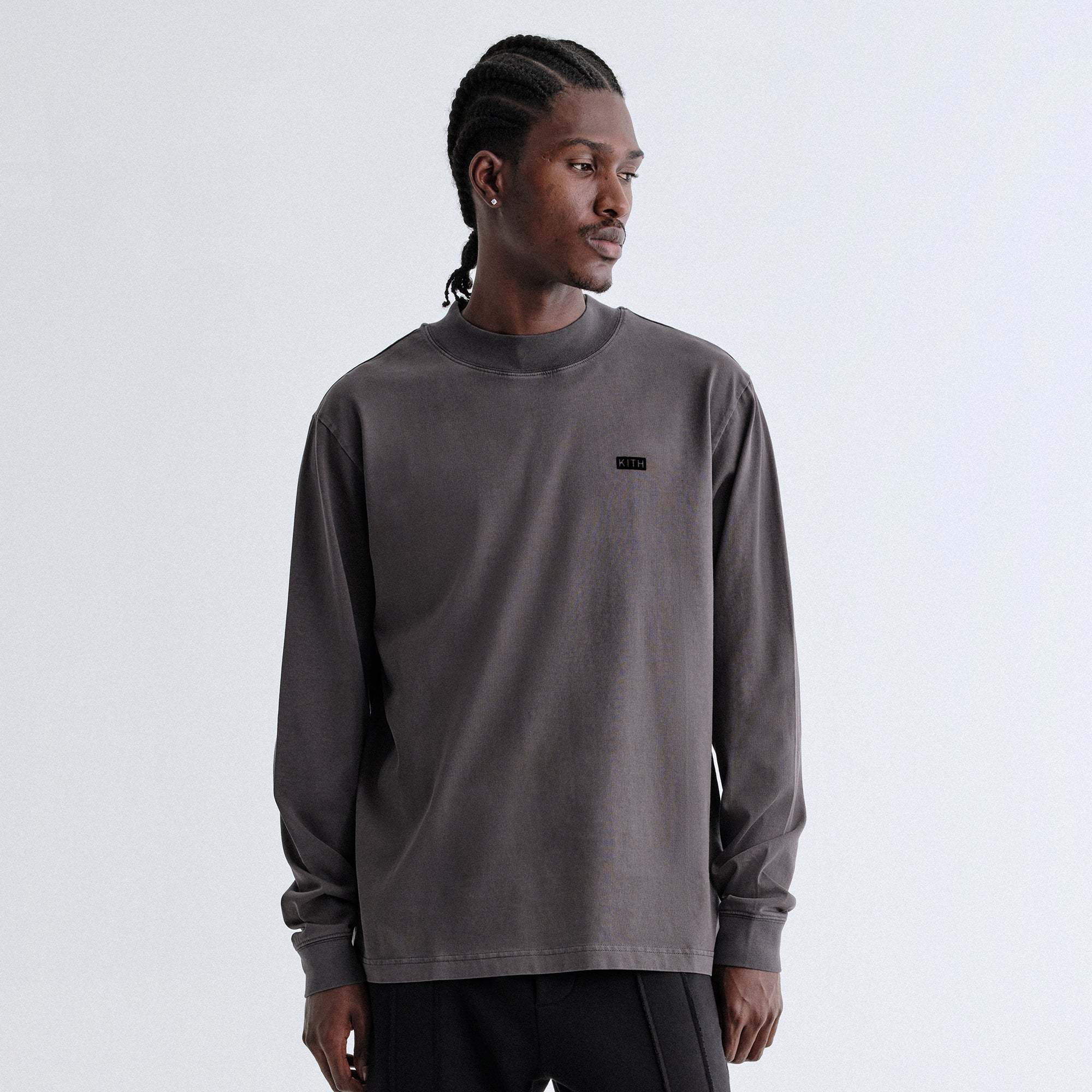 Kith Long Sleeve Mock Neck LAX Tee - Carbon – Kith Japan