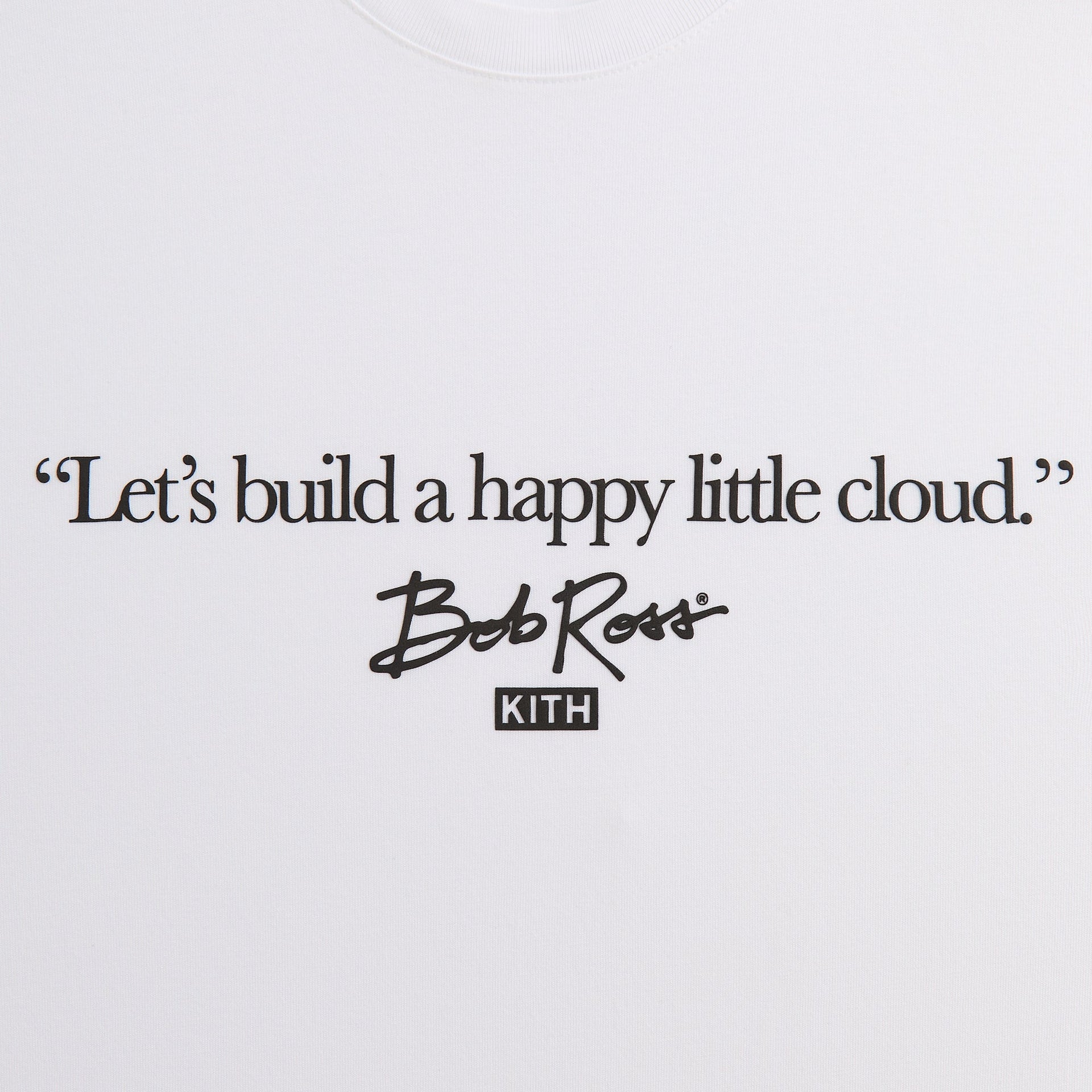 Kith for Bob Ross Happy Clouds Quote Tee - White