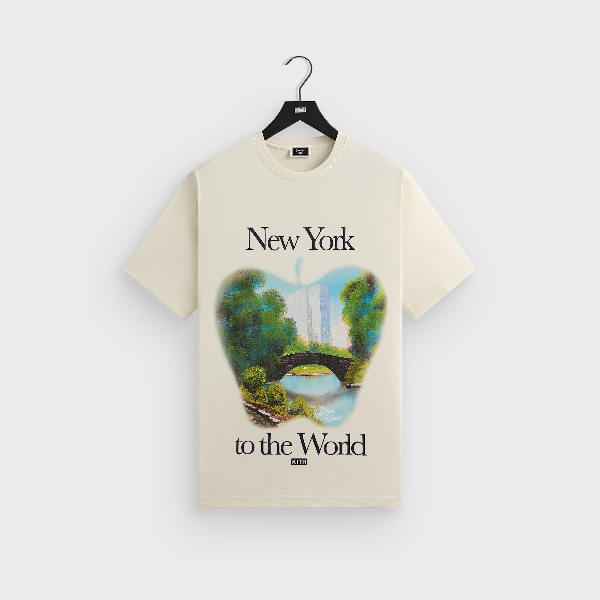 Kith for Bob Ross New York to the World Vintage Tee - Sandrift