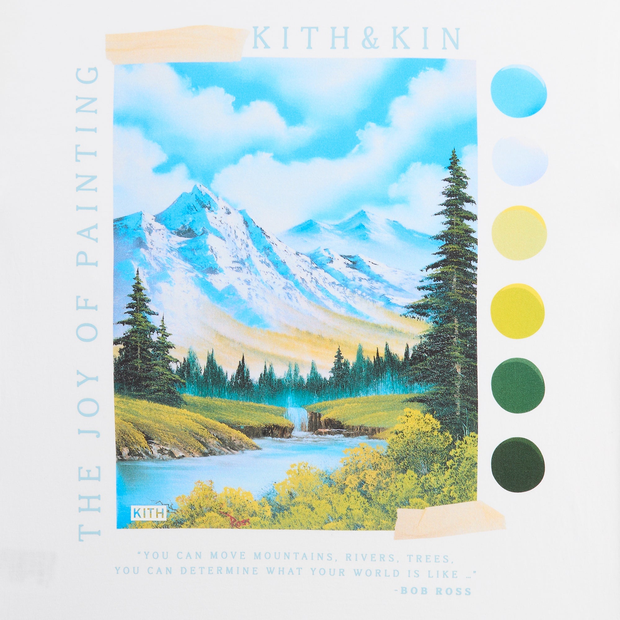 Kith for Bob Ross Palette Pocket Tee - White – Kith Japan