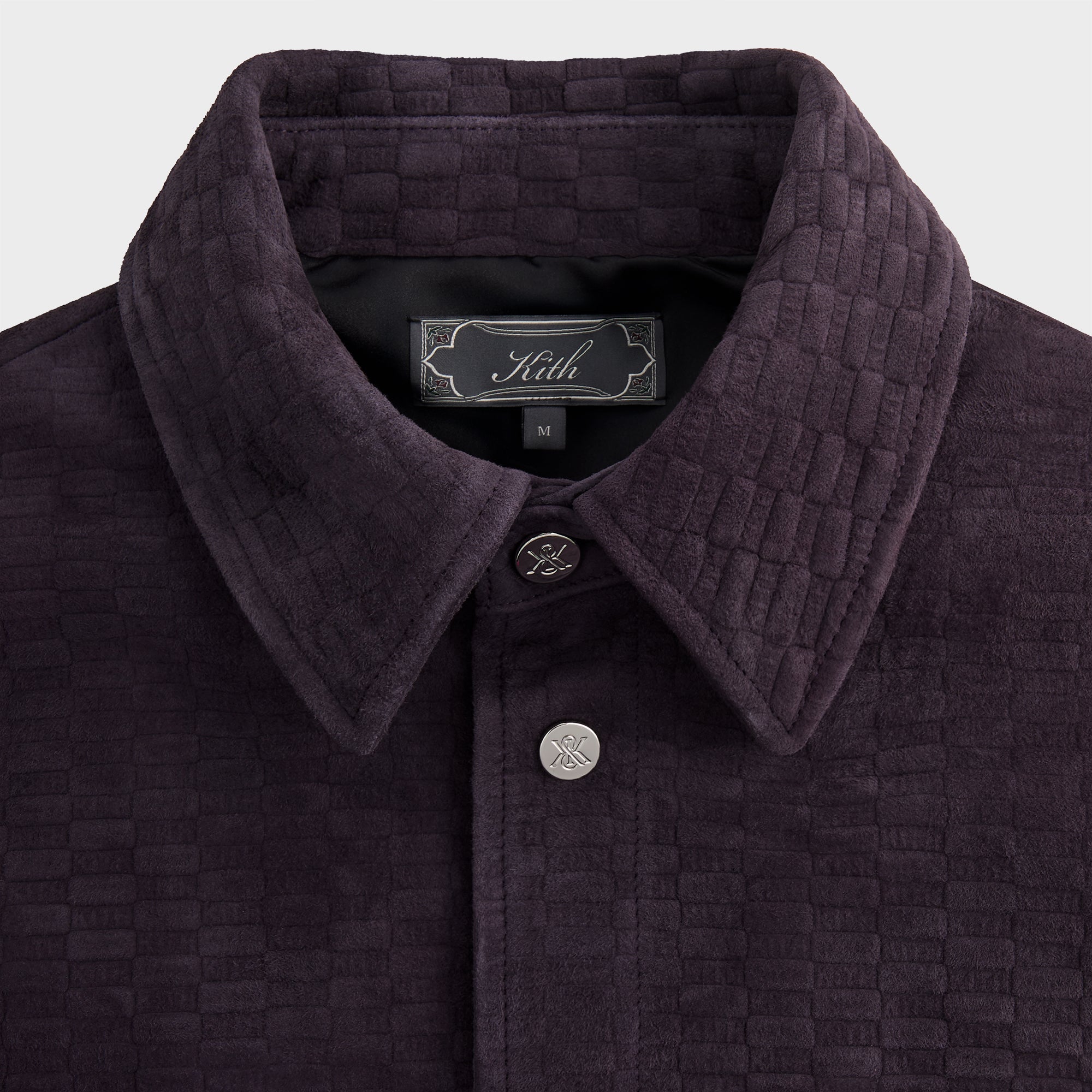 Kith Monogram Suede Apollo II Shirt - Belladonna – Kith Japan