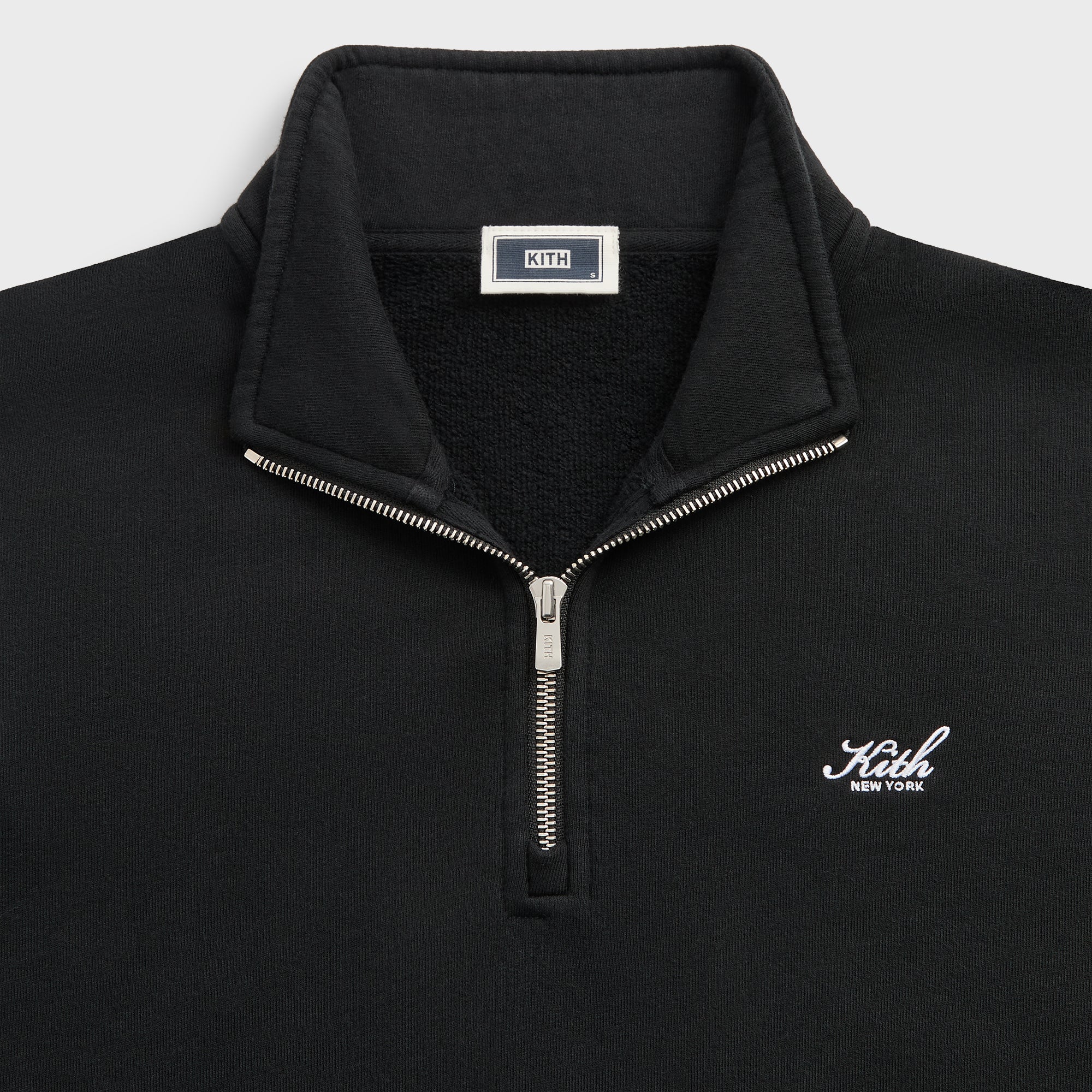 Kith Nelson Quarter Zip - Black – Kith Japan