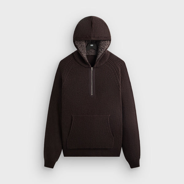 Kith Merino Knit Quarter Zip Hoodie - Kindling – Kith Japan