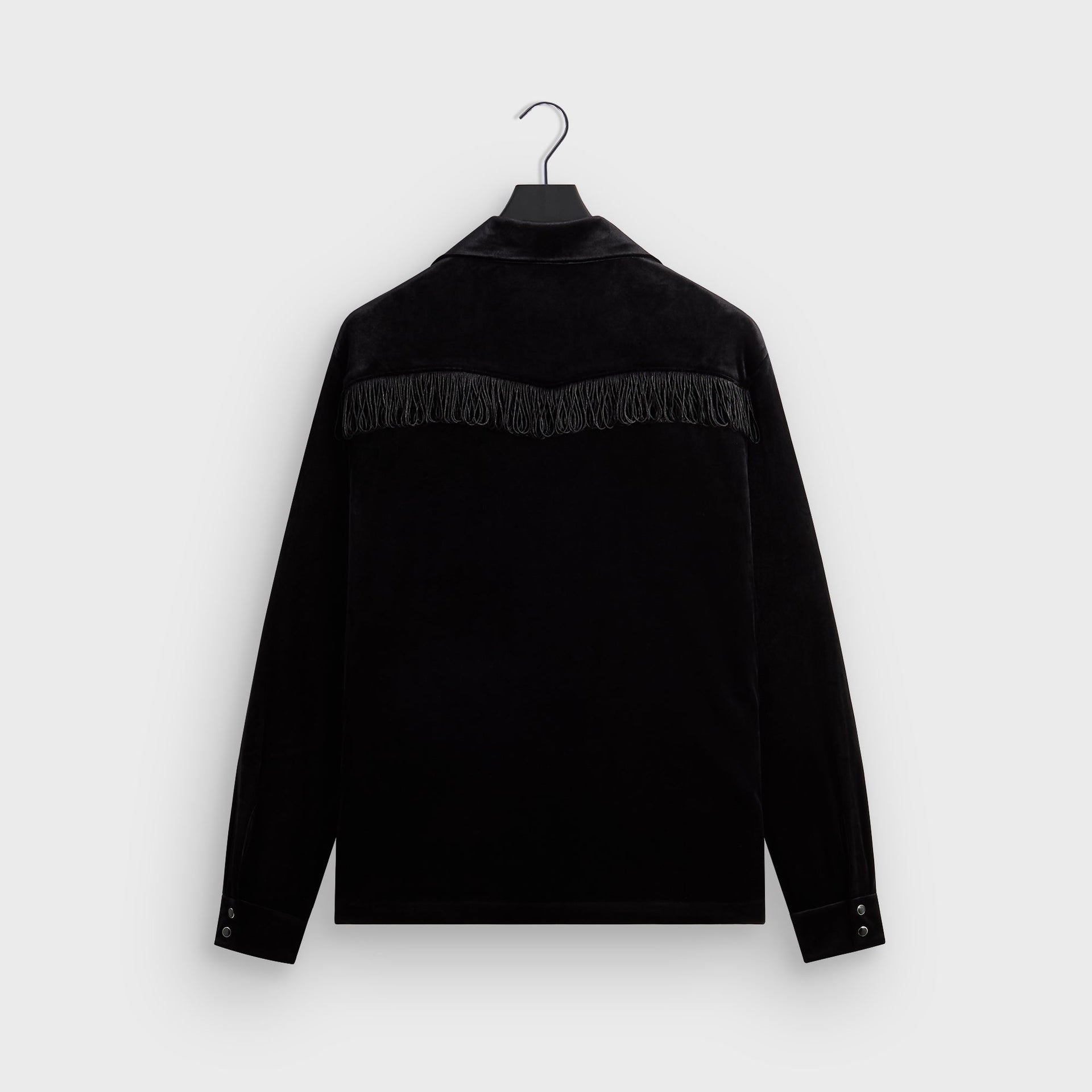 Kith for Needles Ren Fringe Camp Collar Shirt - Black
