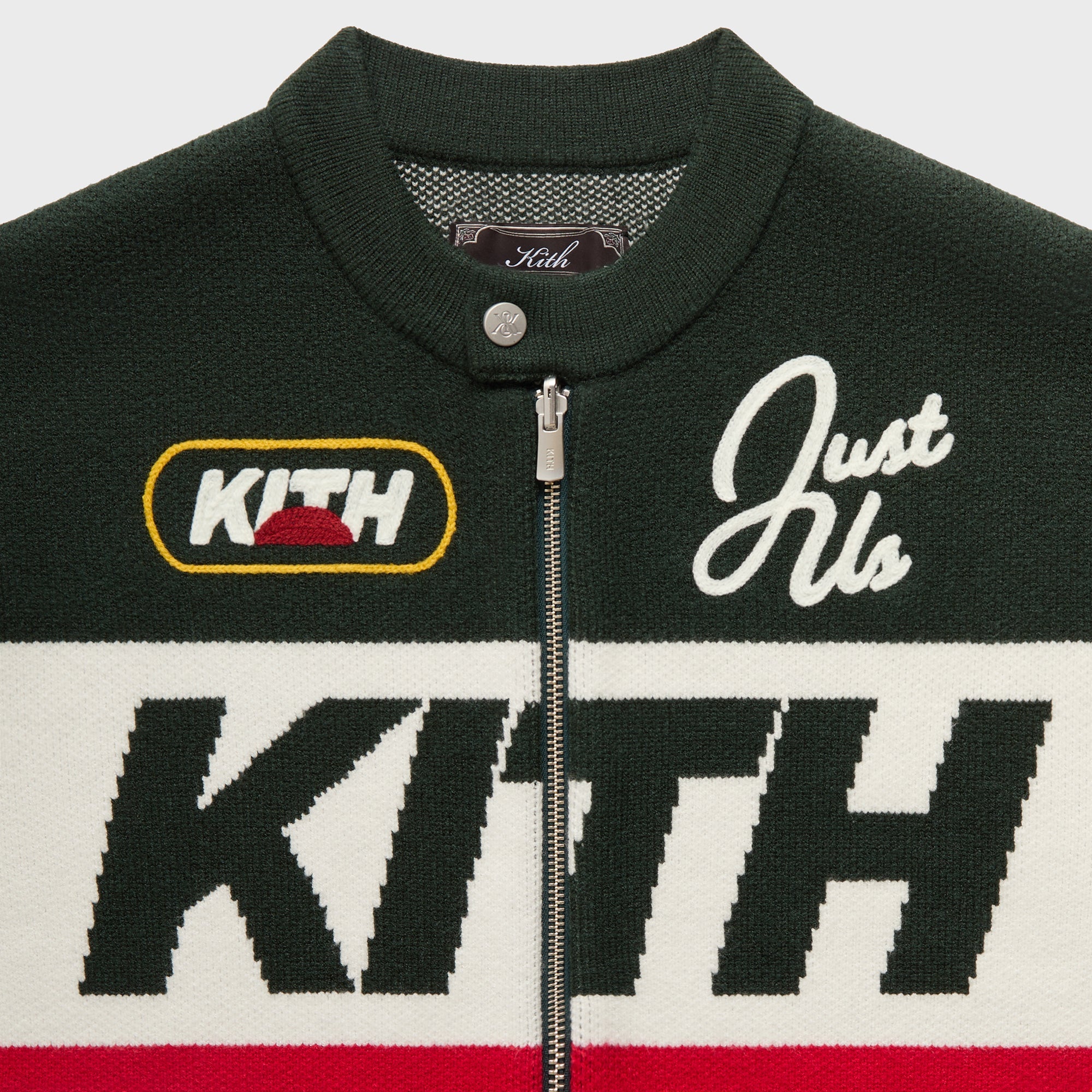 Kith Knit Moto Full Zip Jacket - Stadium – Kith Japan