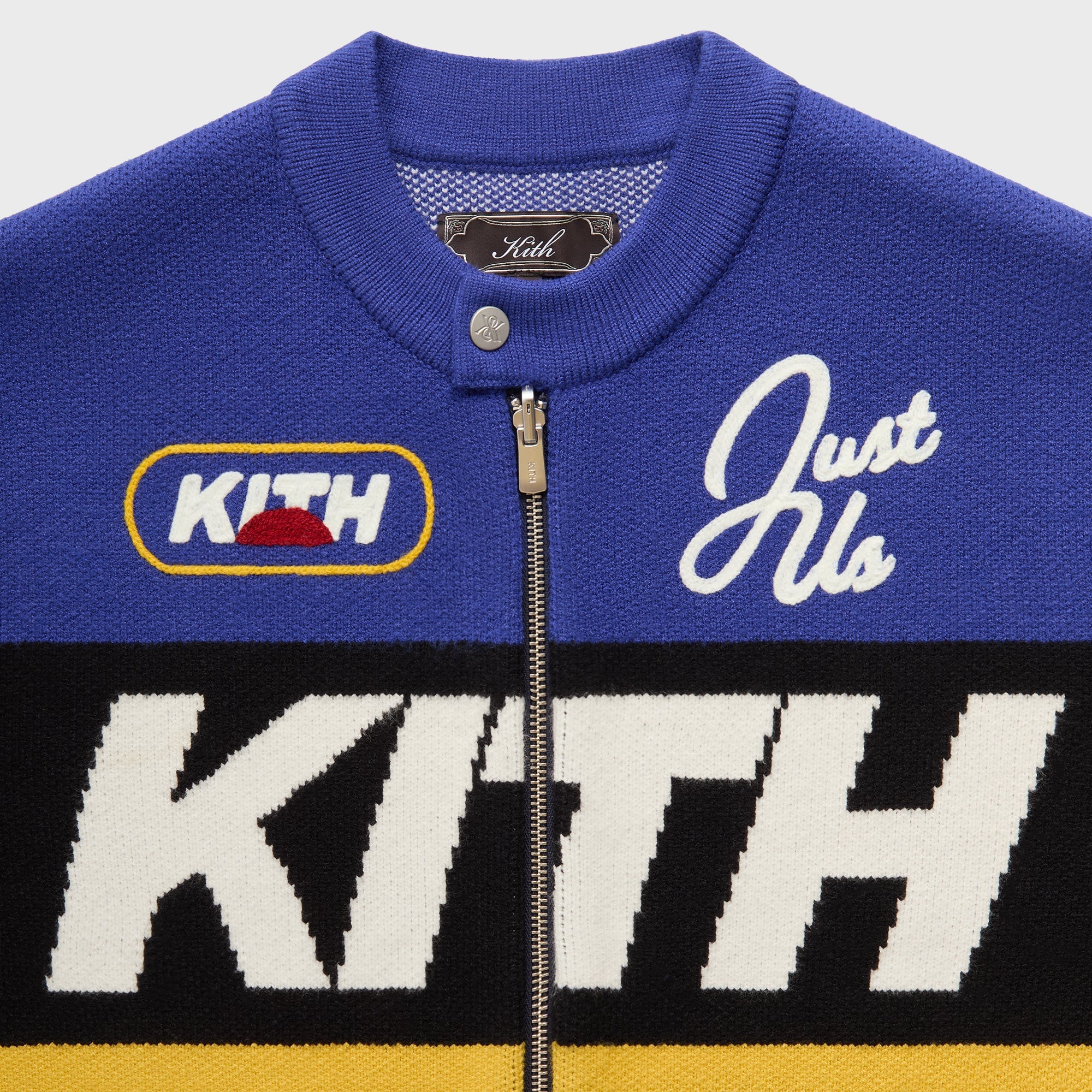 Kith Knit Moto Full Zip Jacket - Current – Kith Japan