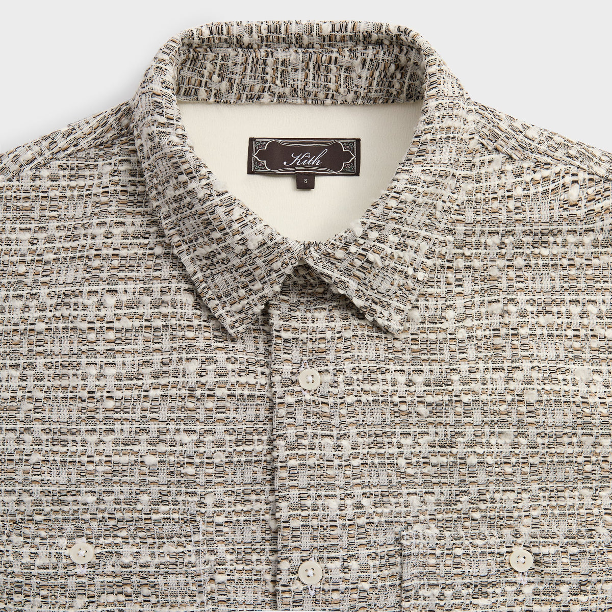 Kith Mixed Weave Apollo Shirt - Overcast – Kith Japan