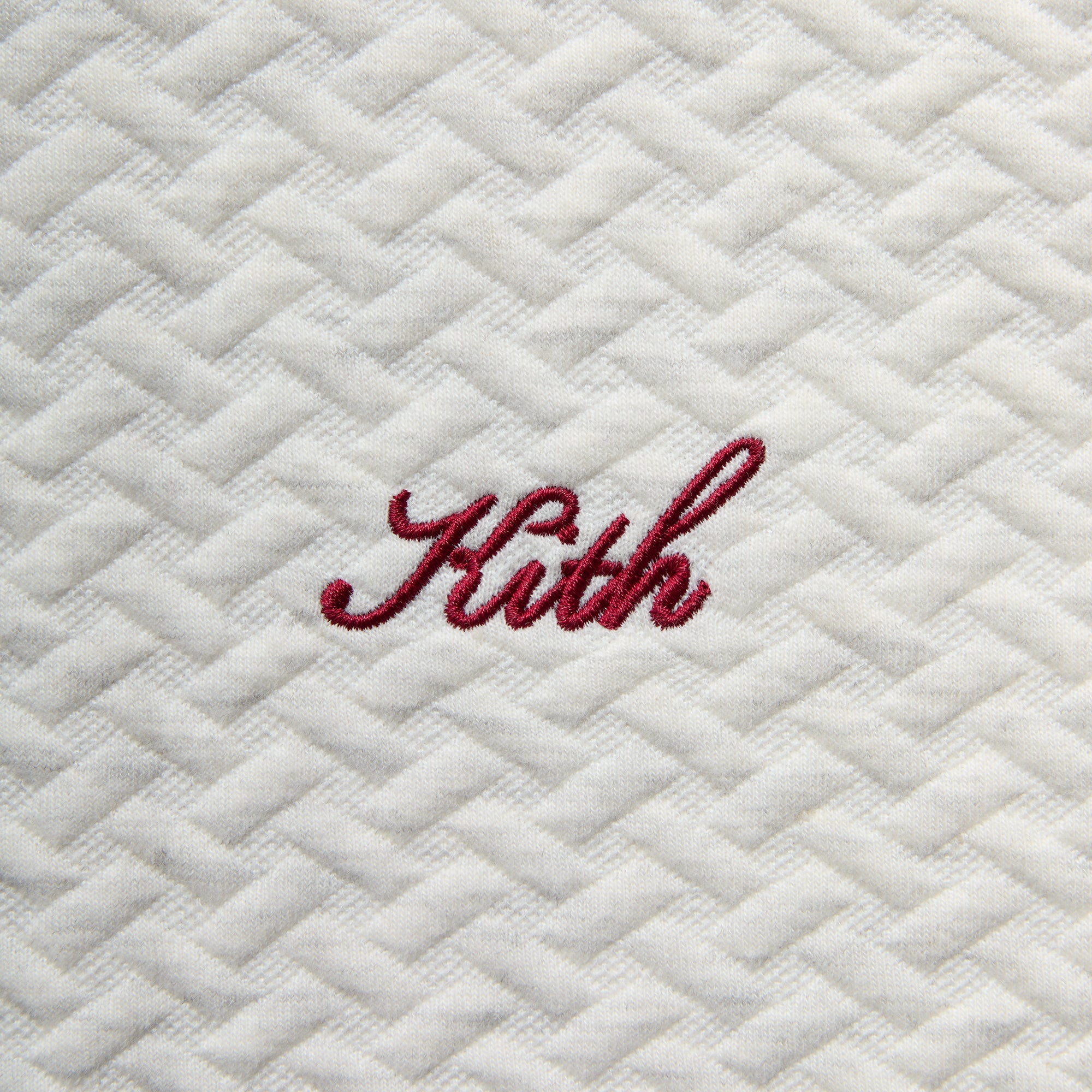 Kith Tessellation Interlock Woodpoint Shirt - Light Heather Grey
