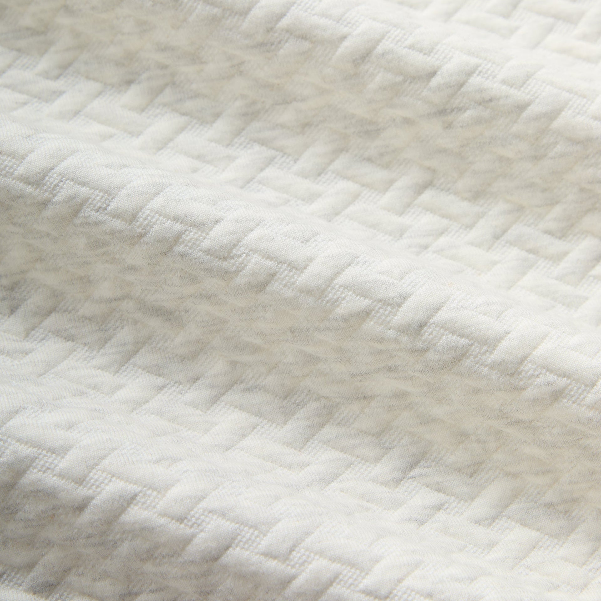 Kith Tessellation Interlock Woodpoint Shirt - Light Heather Grey