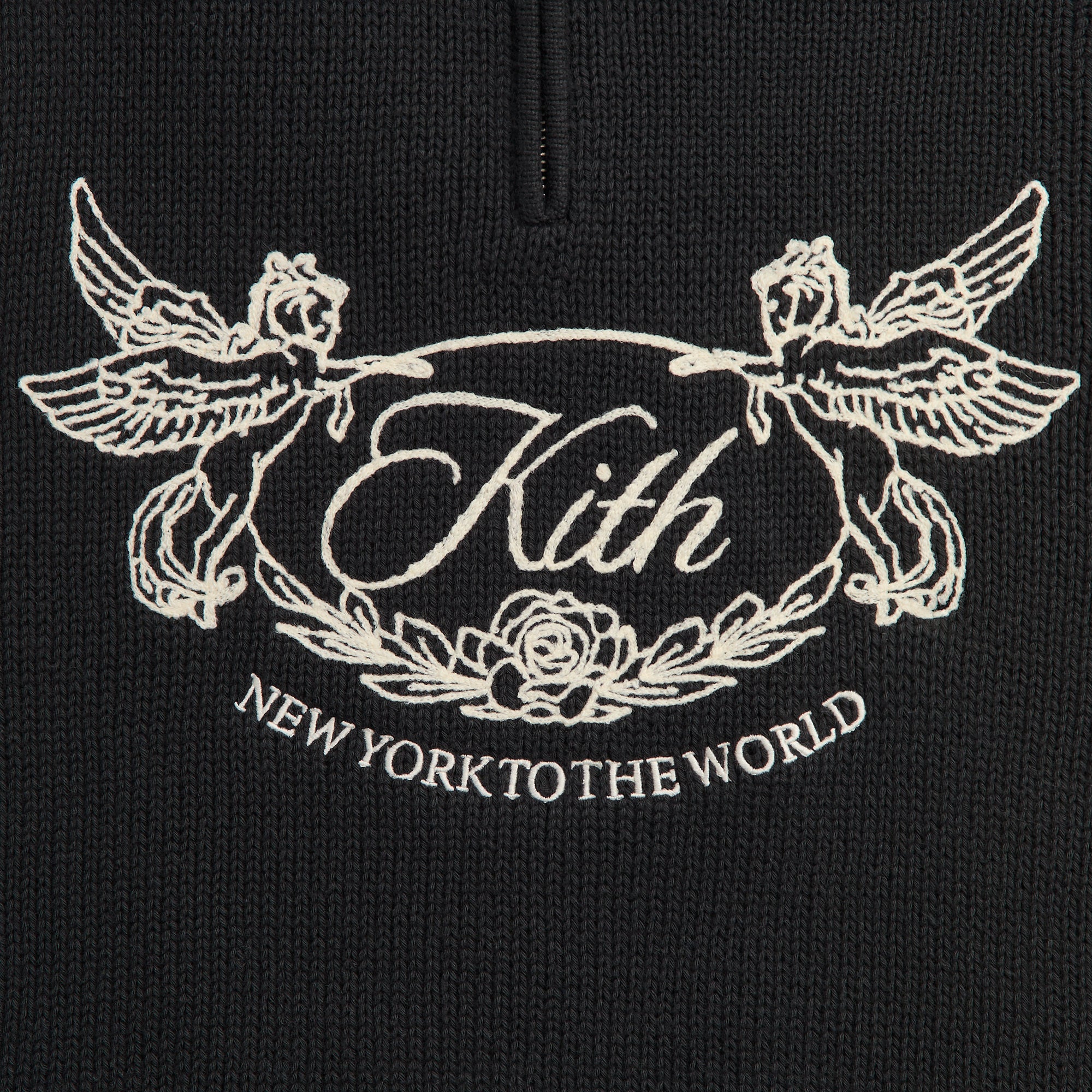 Kith Quarter Zip Wyona Sweater - Ink – Kith Japan
