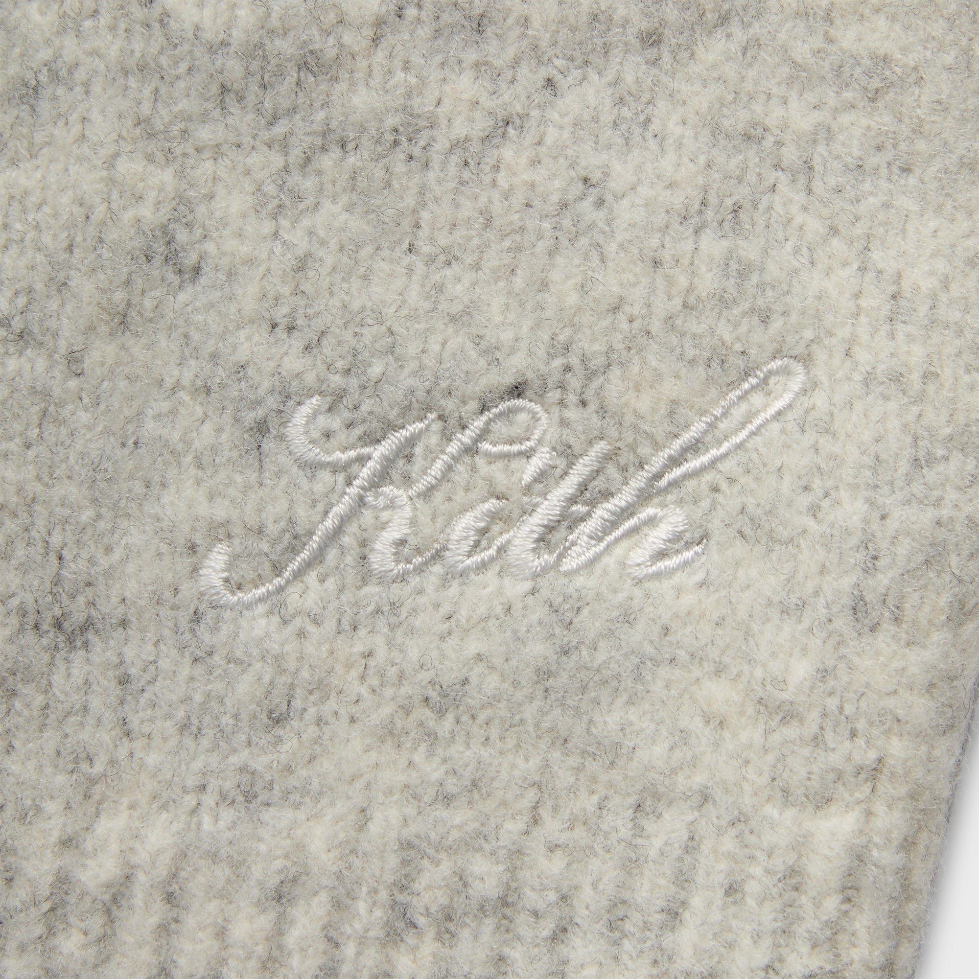 Kith Boucle Harmon Henley Sweater - Light Heather Grey – Kith Japan