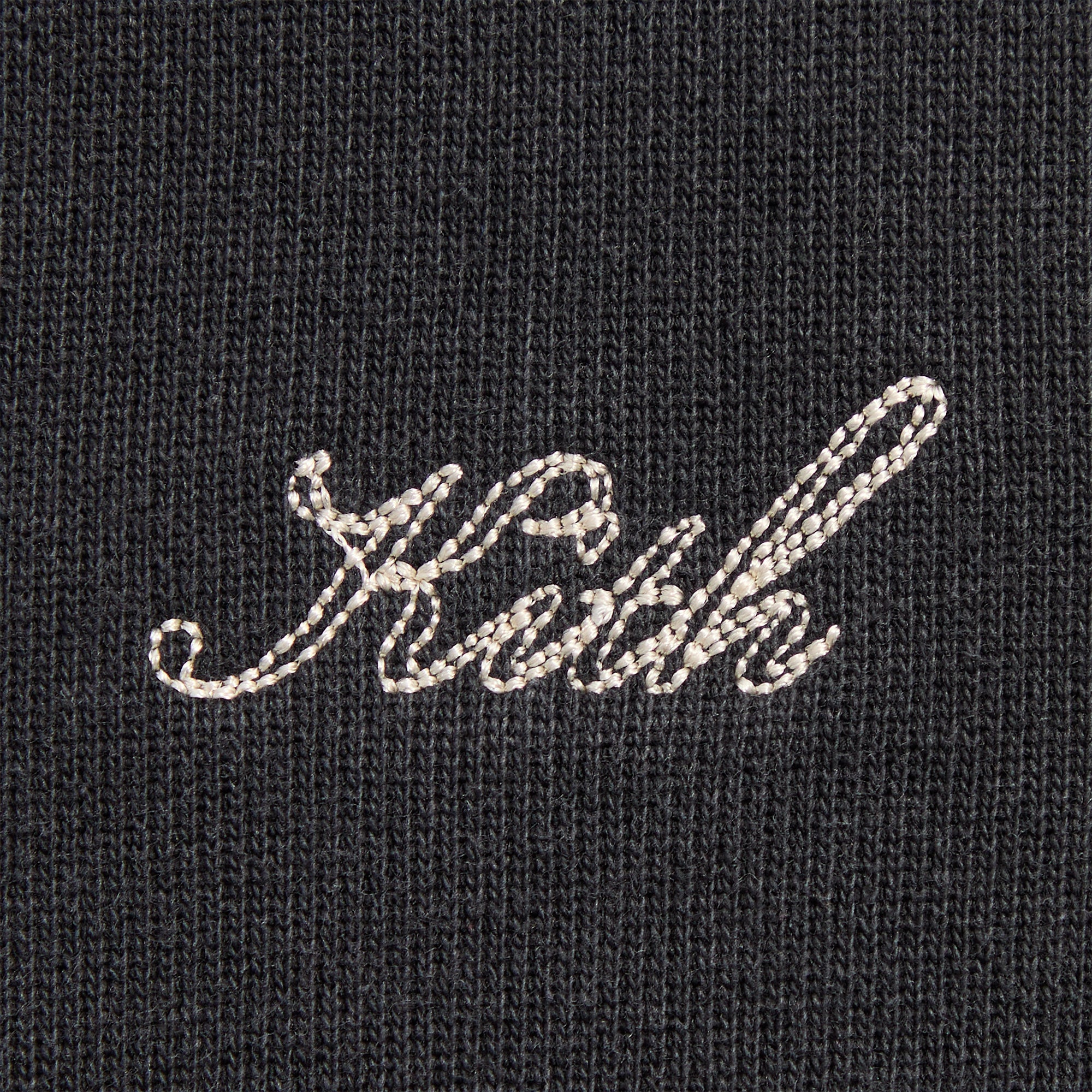 Kith Rib Neck Cropped Camden Hoodie - Black – Kith Japan