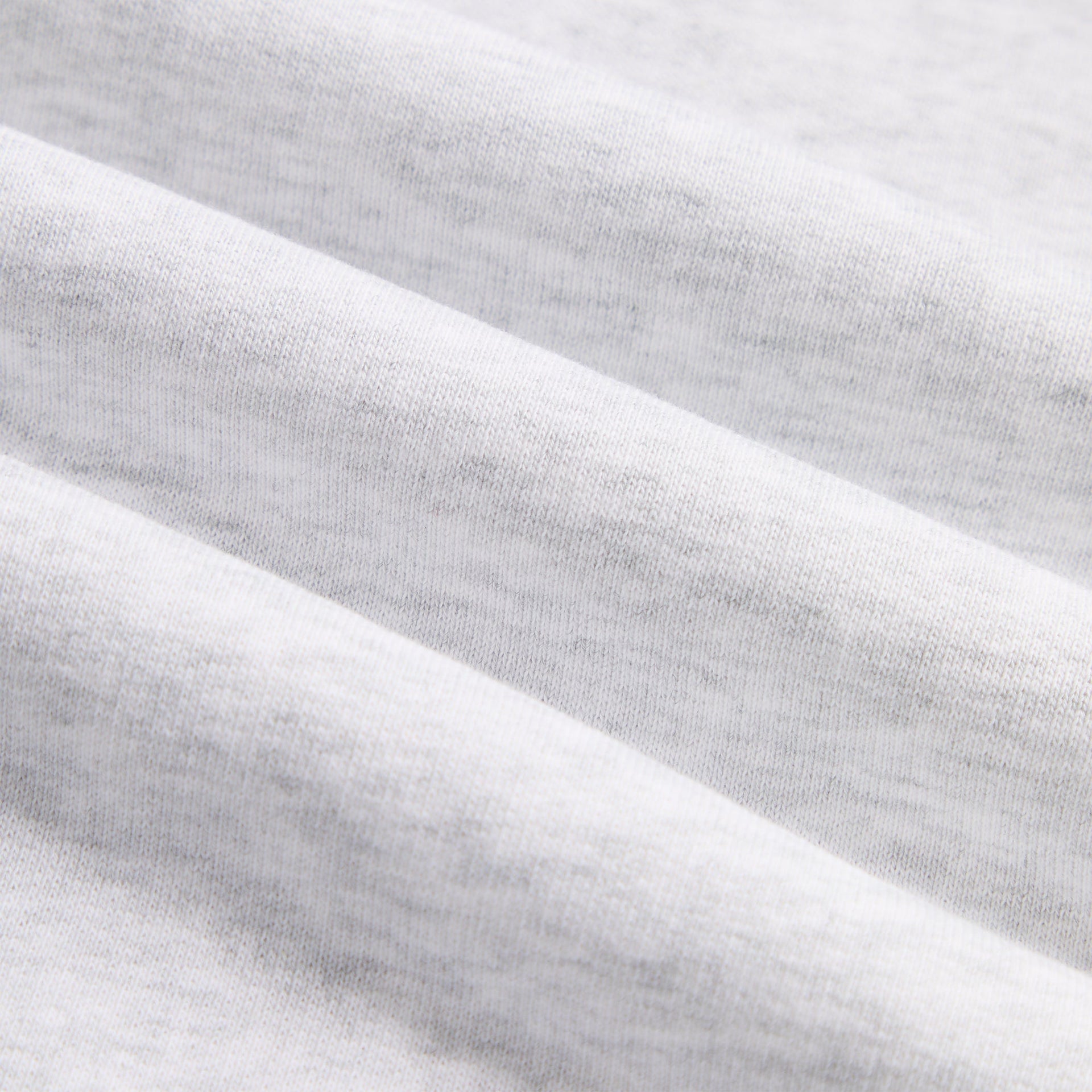 Kith Rib Neck Cropped Camden Hoodie - Light Heather Grey