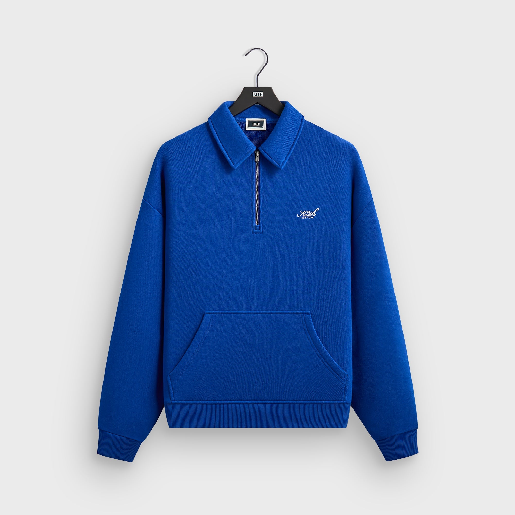 Kith Quarter Zip Popover Sweatshirt - Cyclone – Kith Japan