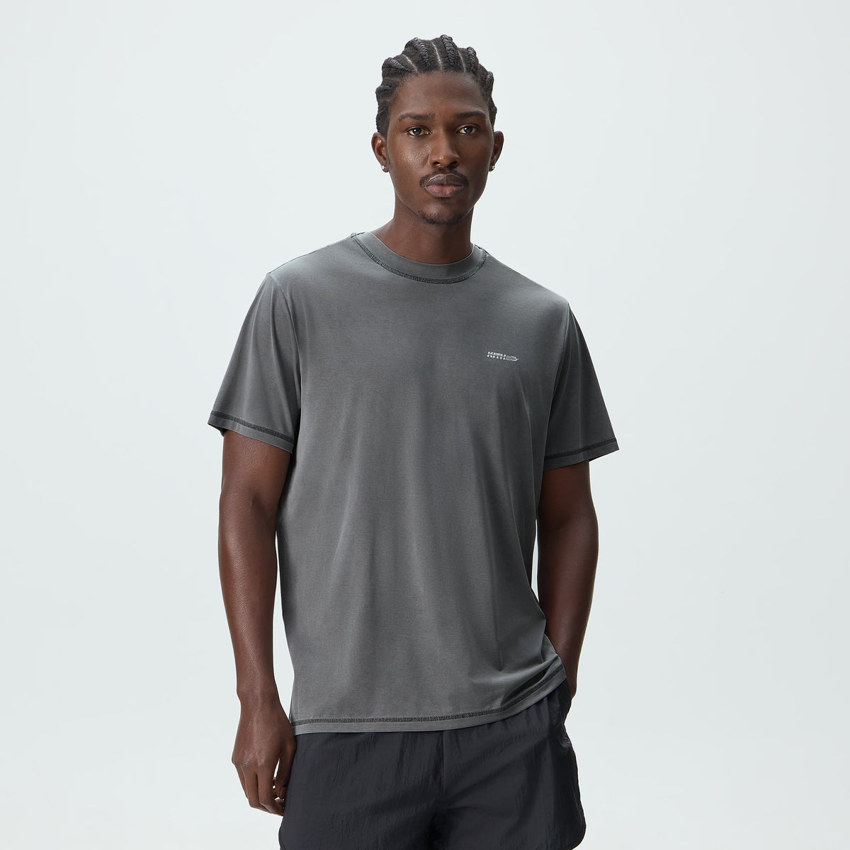 Kith Garment-Dyed Heathrow Tee - Shadow
