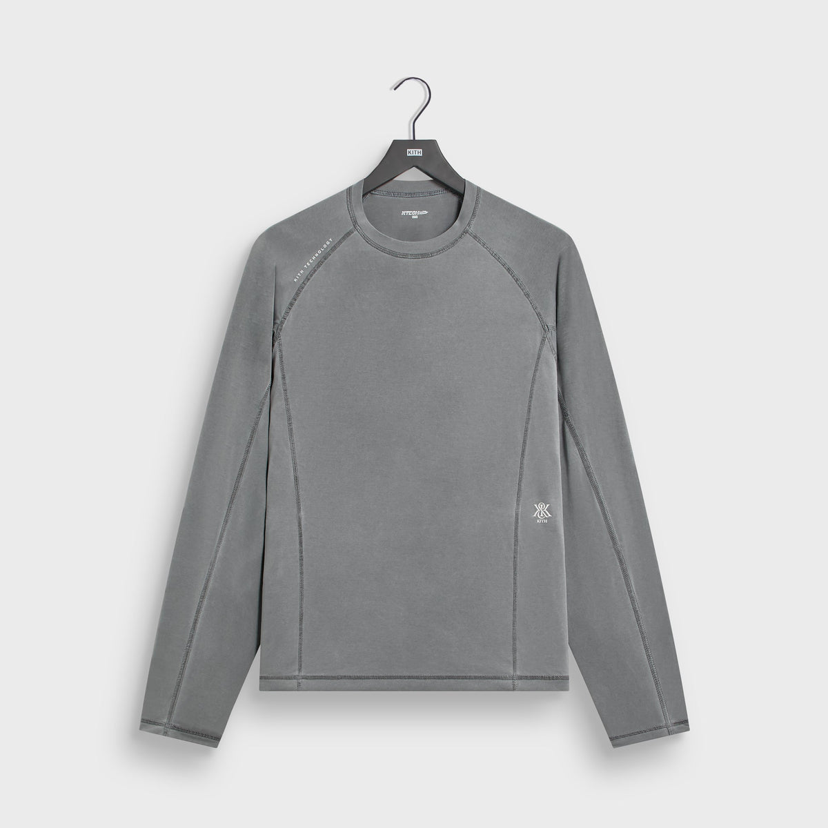 Kith Garment-Dyed Paneled Donovan Tee - Shadow