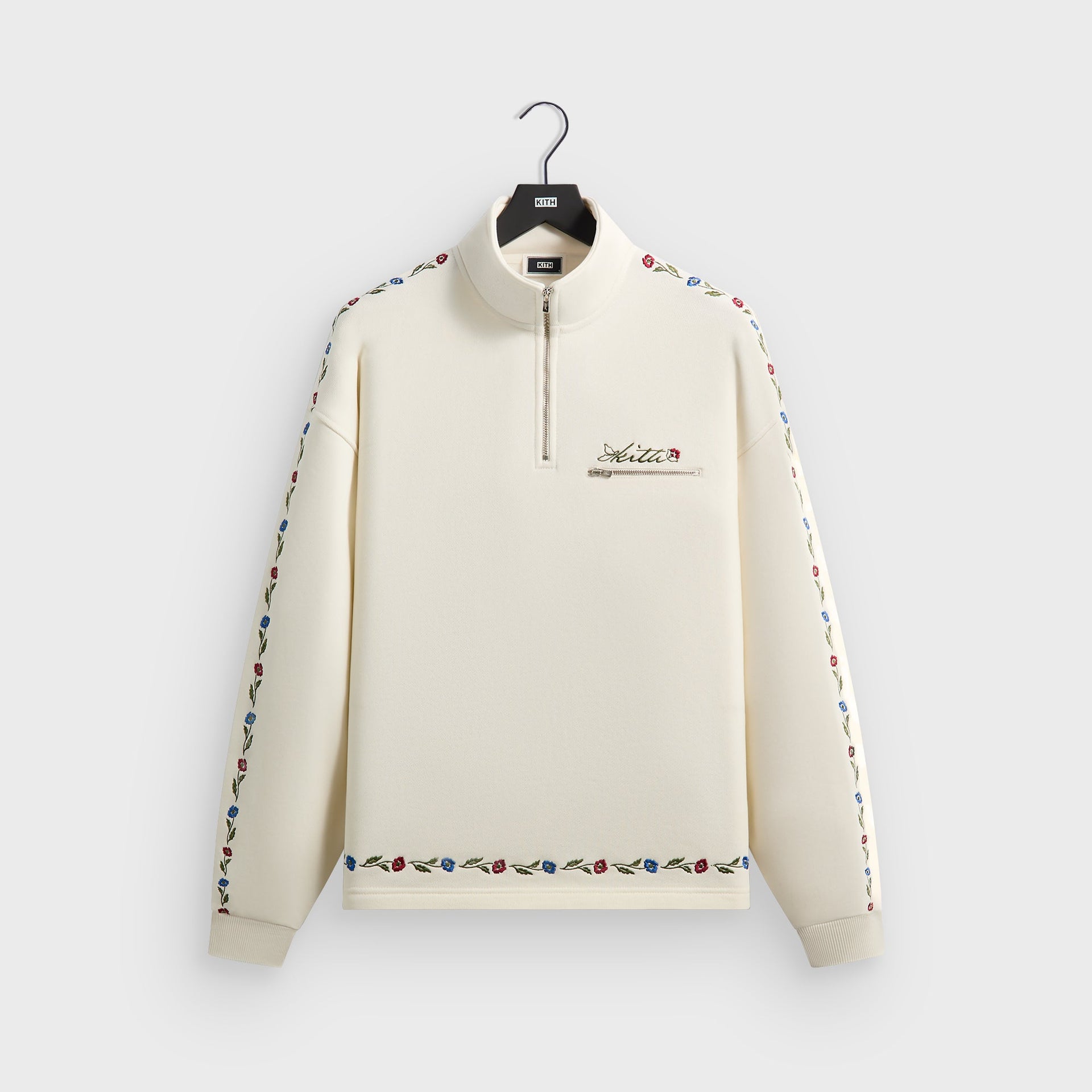 Kith Floral Queensbridge Quarter Zip - Silk