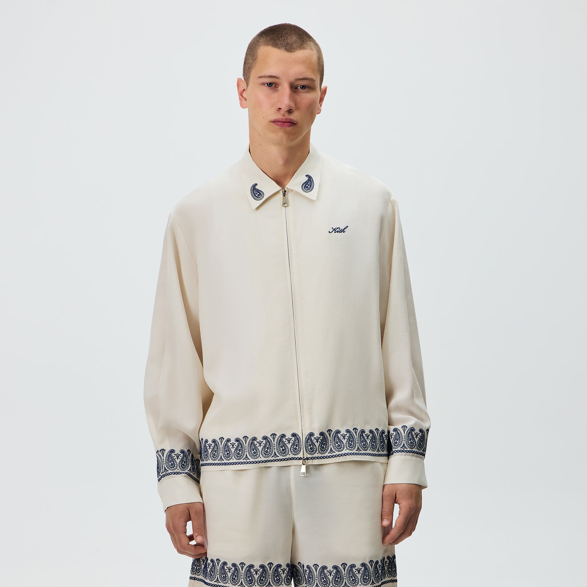 Kith Cupro Linen Zip Front Sanford Shirt - Silk – Kith Japan