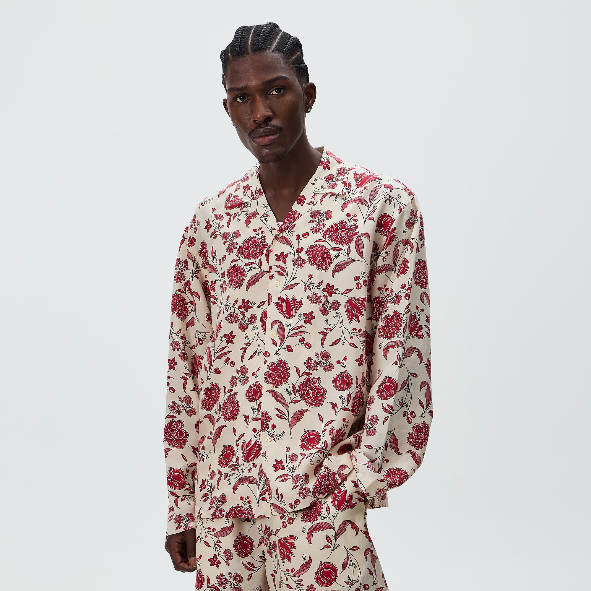 Kith Cupro Linen Long Sleeve Adonis Shirt - Fury – Kith Japan