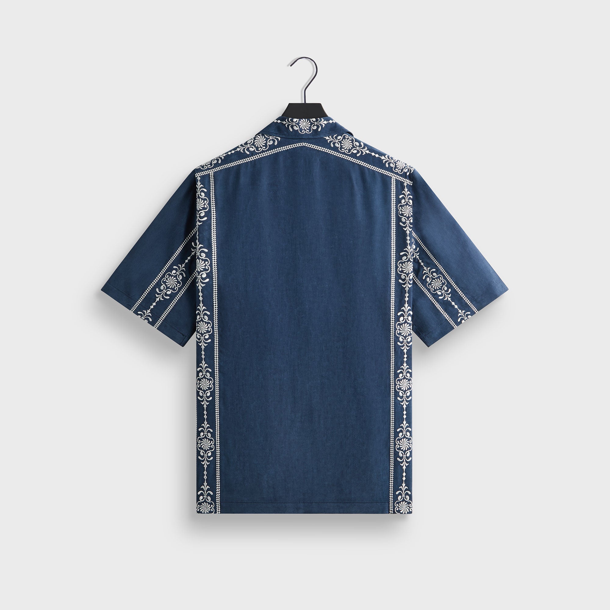 Kith Cupro Linen Thompson Camp Collar Shirt - Nocturnal – Kith Japan