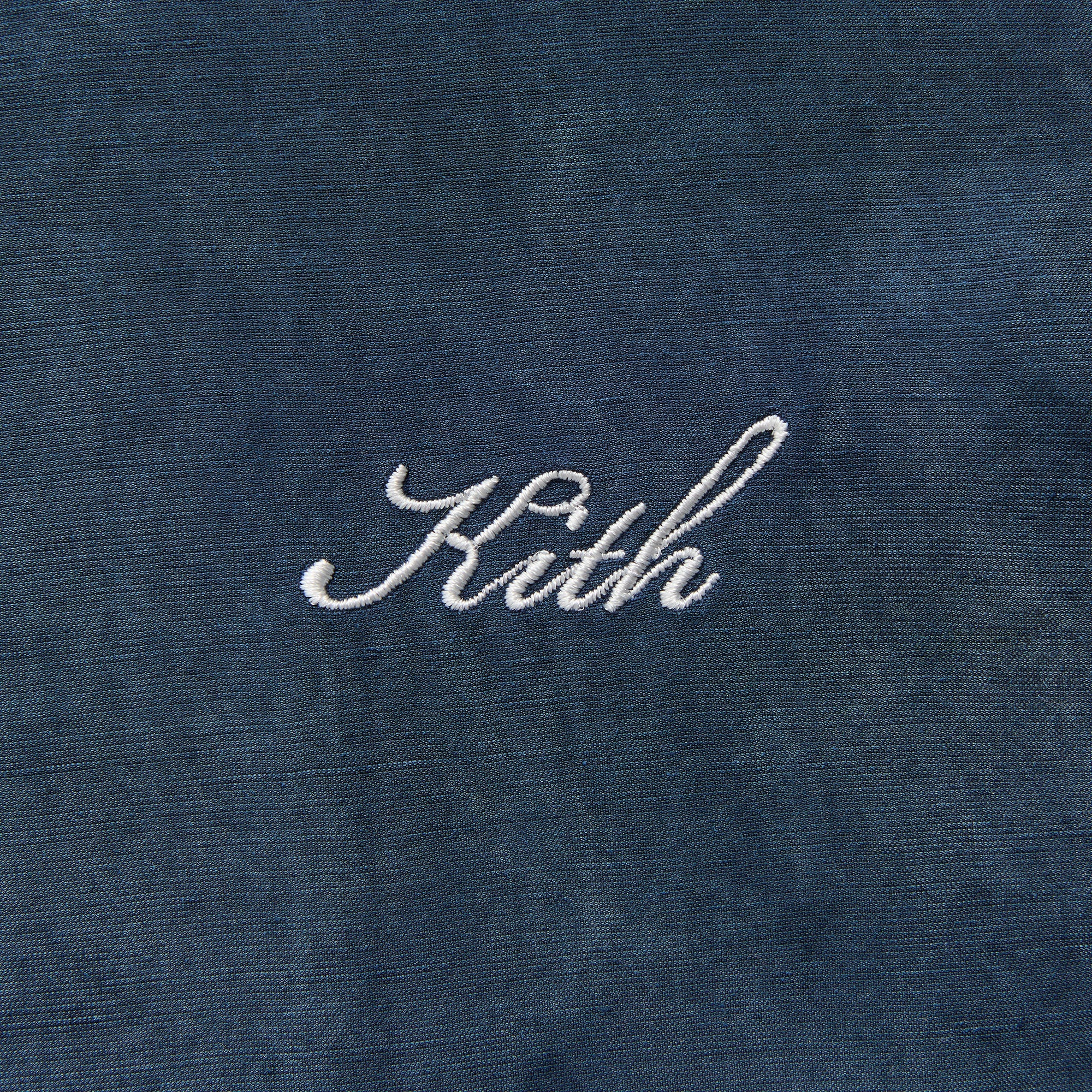 Kith Cupro Linen Thompson Camp Collar Shirt - Nocturnal – Kith Japan