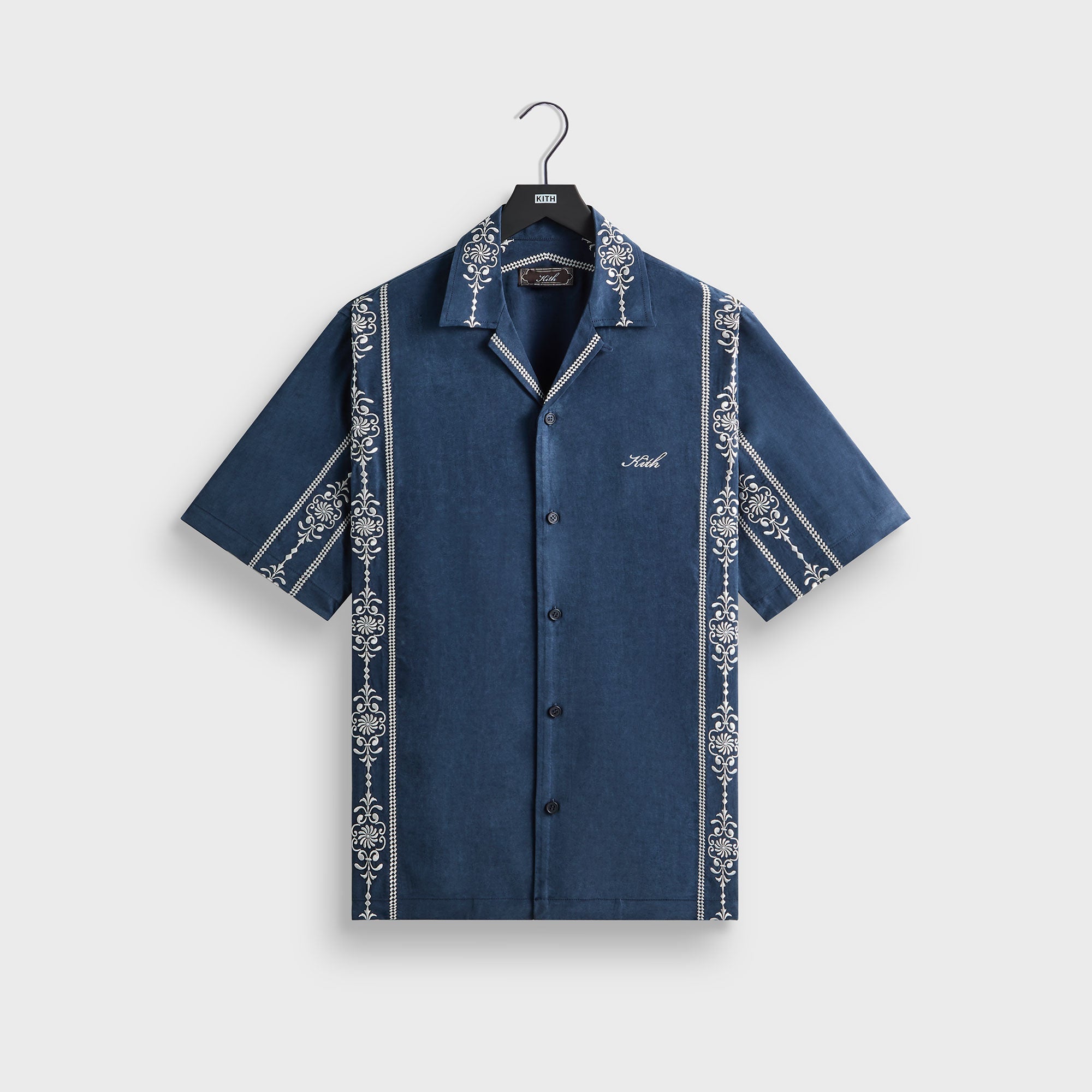 Kith Textured Towel Terry Heathrow Polo - Nocturnal – Kith Japan