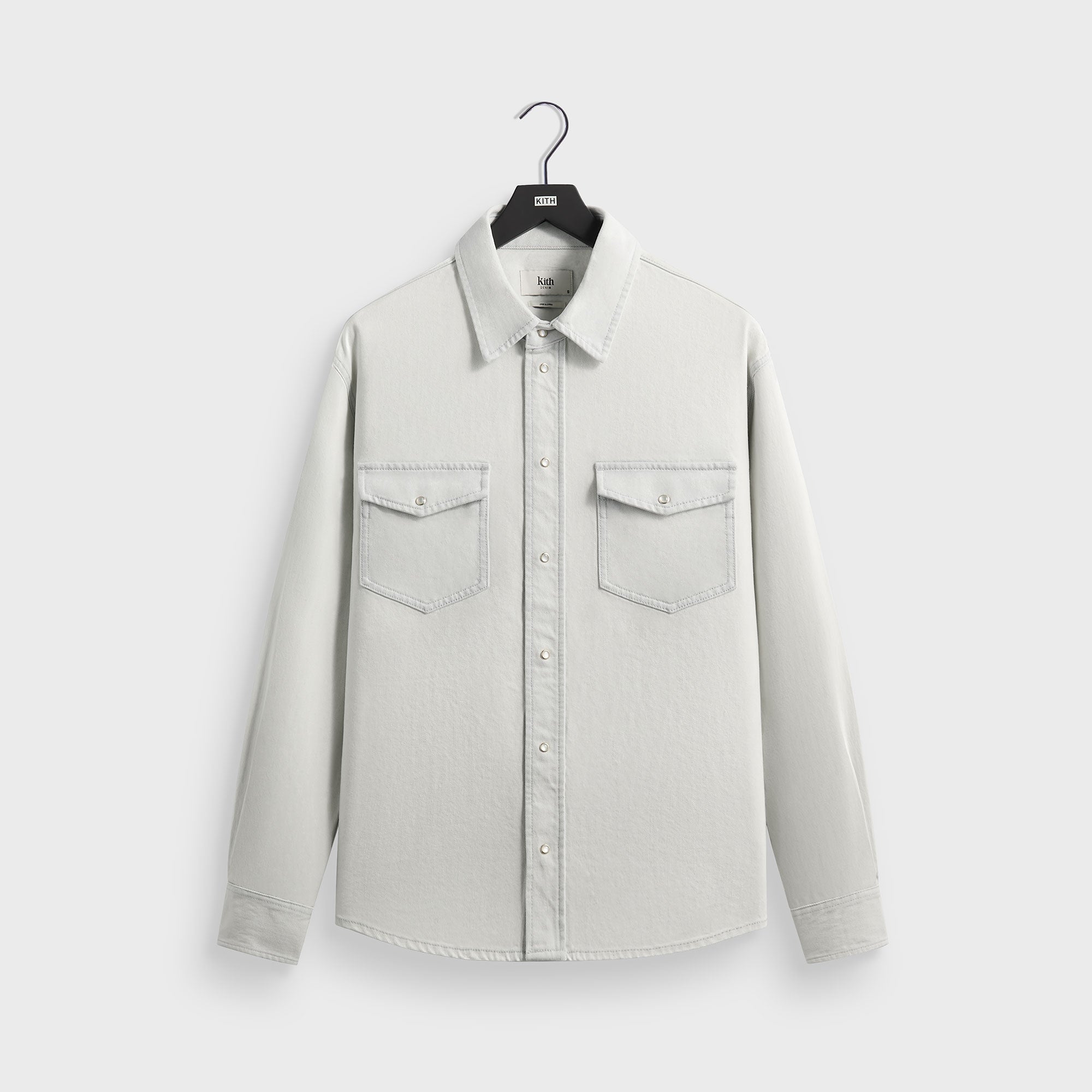 Kith Midweight Denim Long Sleeve Warwick Shirt - Eden Wash - PH