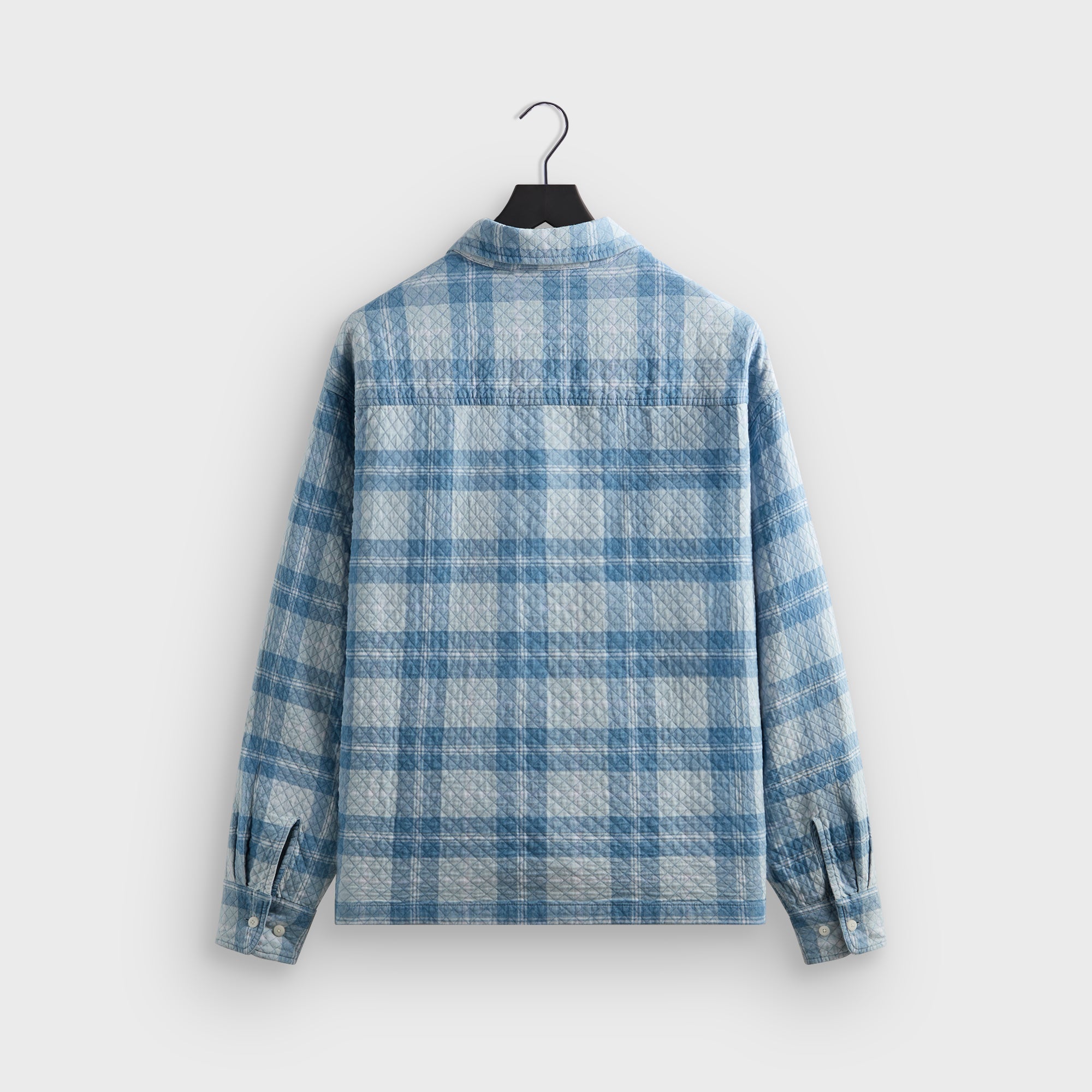 Kith Washed Indigo Plaid Henson Shirt - Light Indigo – Kith Japan