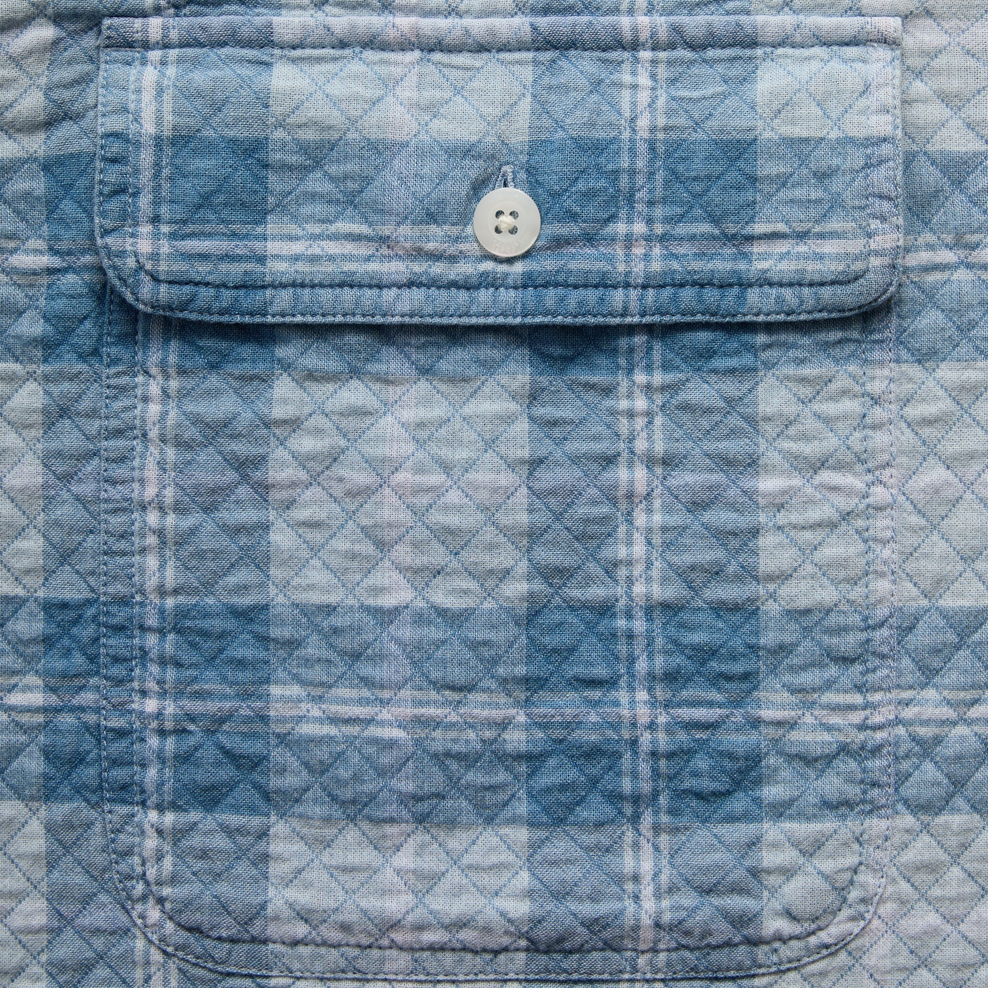 Kith Washed Indigo Plaid Henson Shirt - Light Indigo - PH – Kith Japan