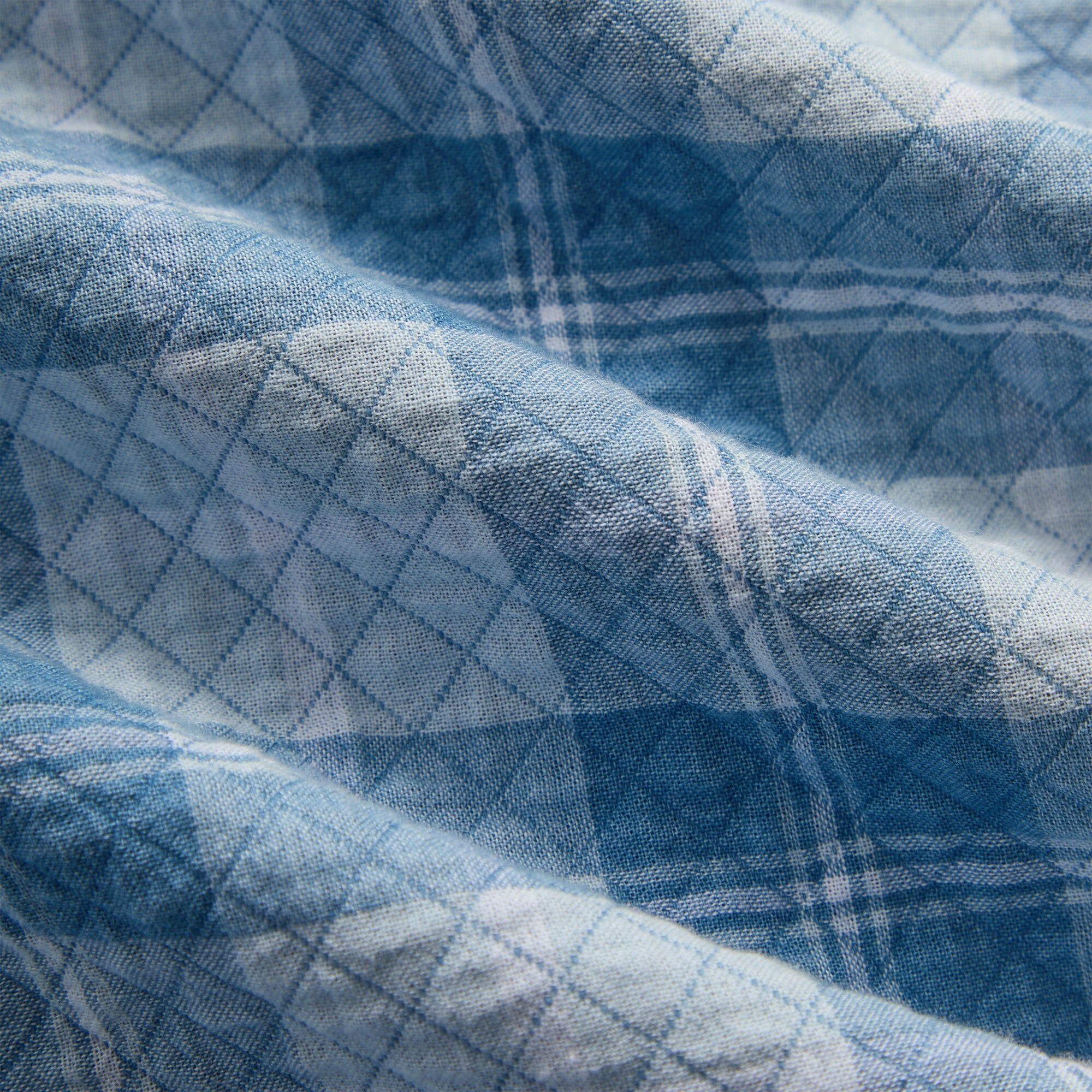 Kith Washed Indigo Plaid Henson Shirt - Light Indigo - PH – Kith Japan