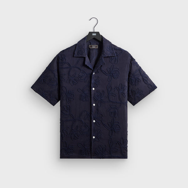 Kith Corded Floral Thompson Camp Collar Shirt - Nocturnal – Kith Japan