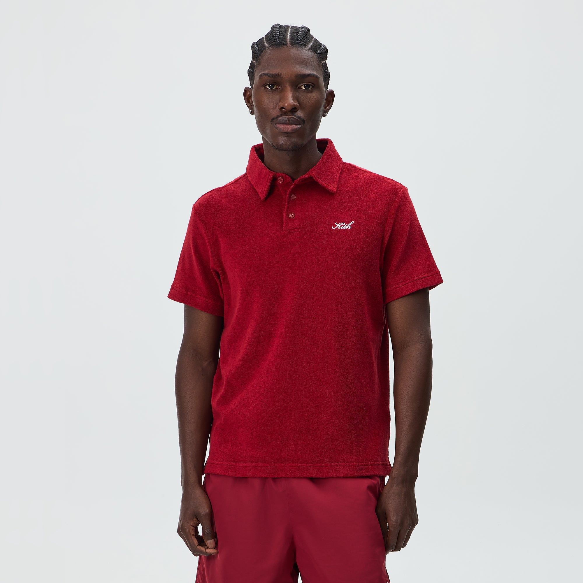 KITHポロシャツ Kith Textured Towel Terry Heathrow Polo - Allure – Kith Japan