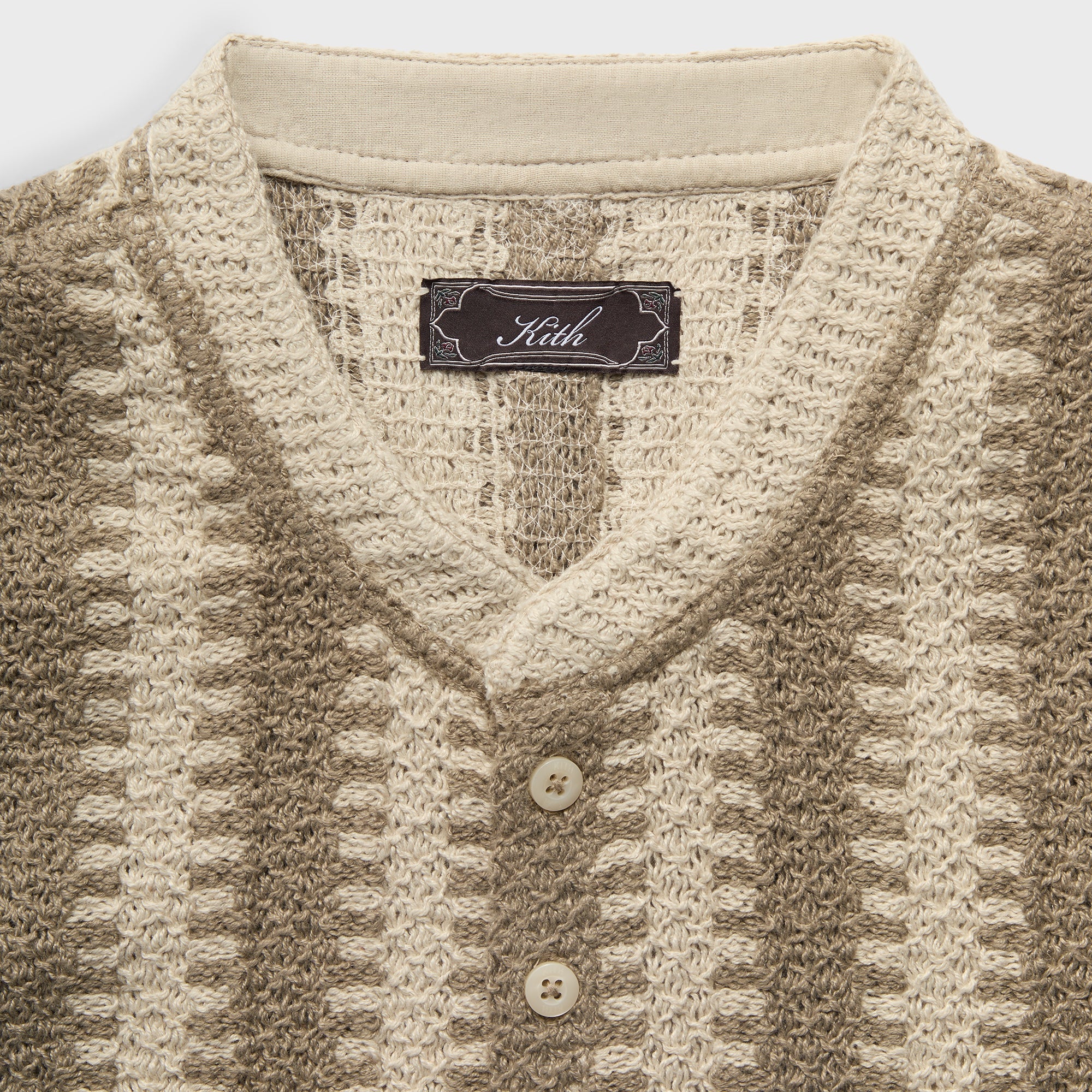 Kith ケーブルニット セーター Kith Geo Crochet Warner Pullover - Veil – Kith Japan