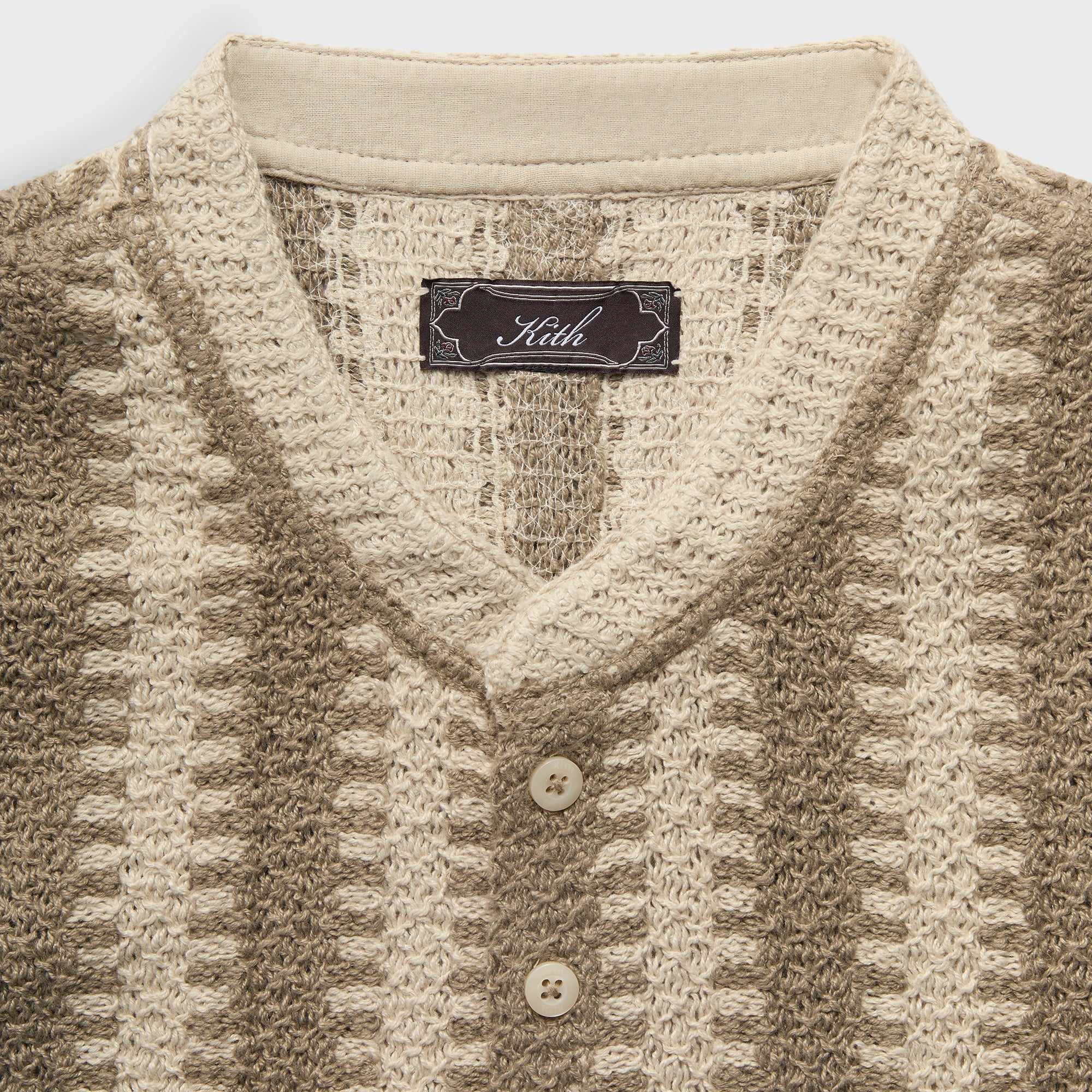 Kith Geo Crochet Warner Pullover - Veil - PH – Kith Japan