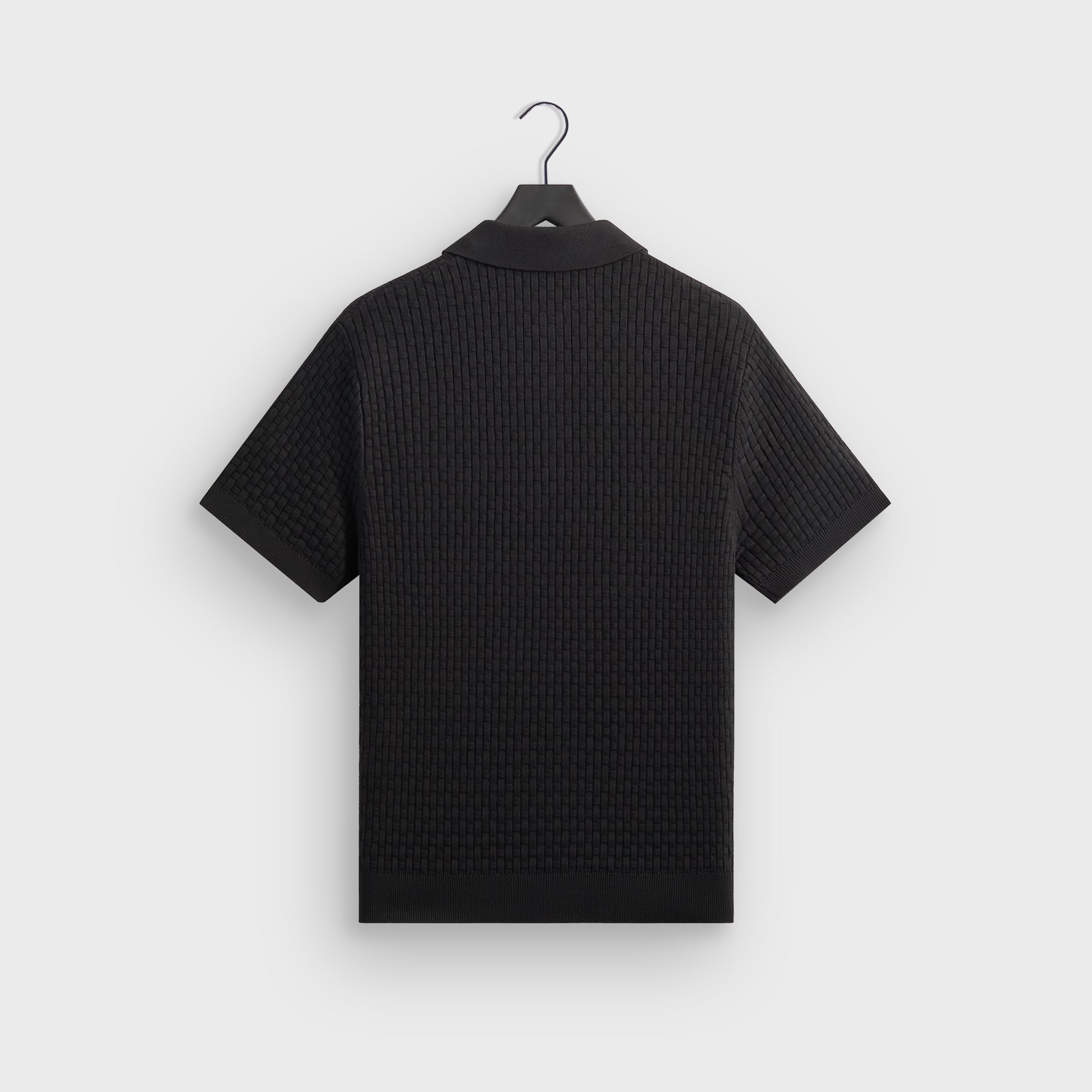 Kith Basket Weave Tilden Polo - Black – Kith Japan